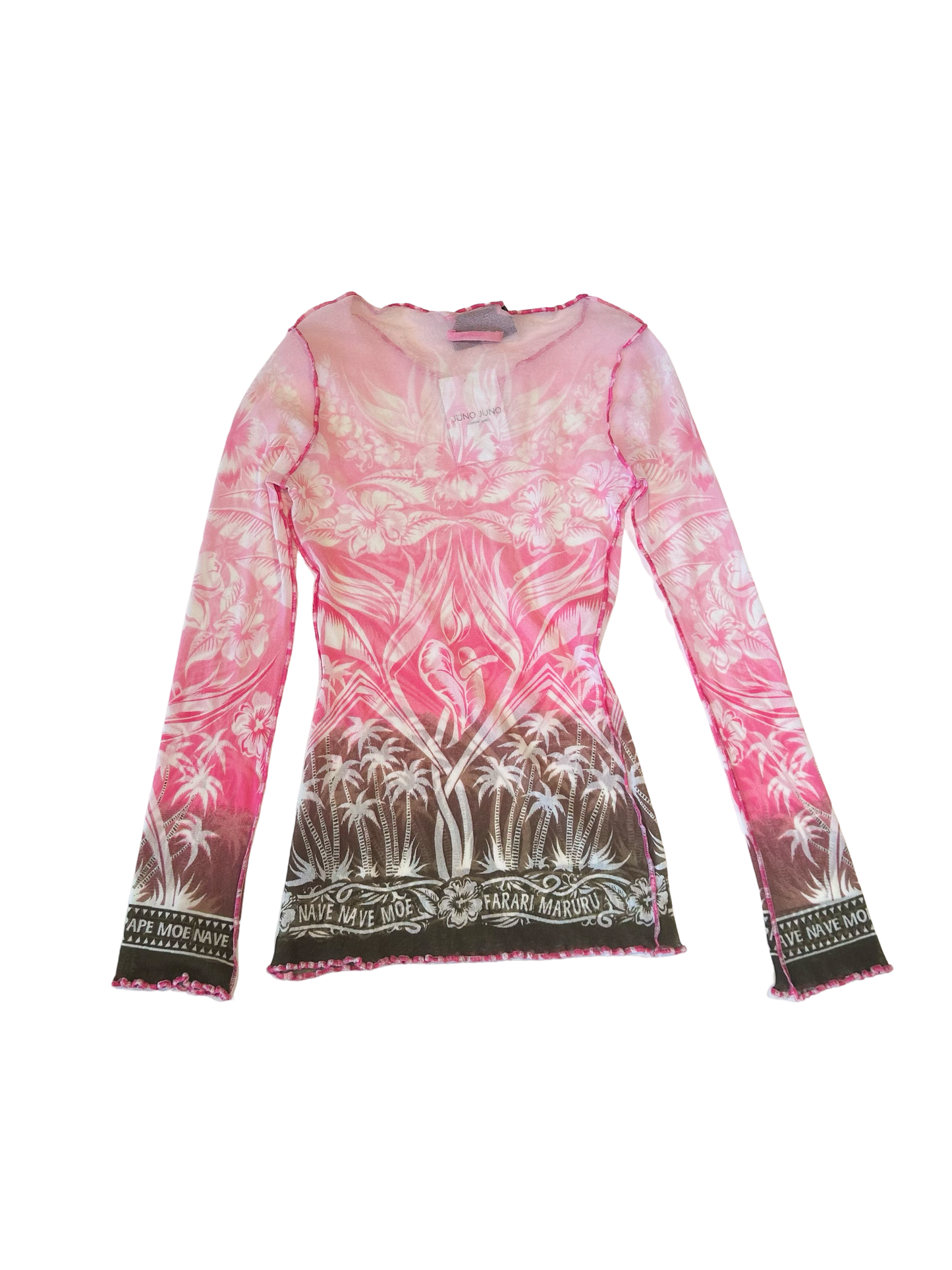 Jean Paul Gaultier Hawaii mesh top