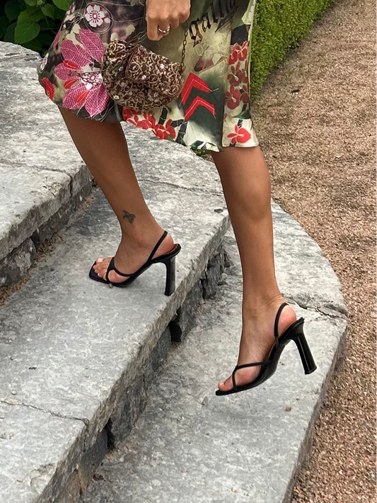 90’s Giancarlo Paoli bejeweled strap mules