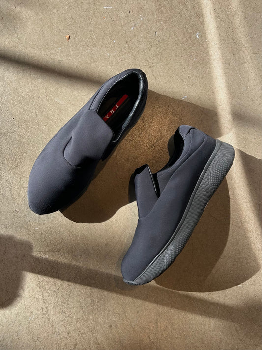 Prada Black Scuba Trainers