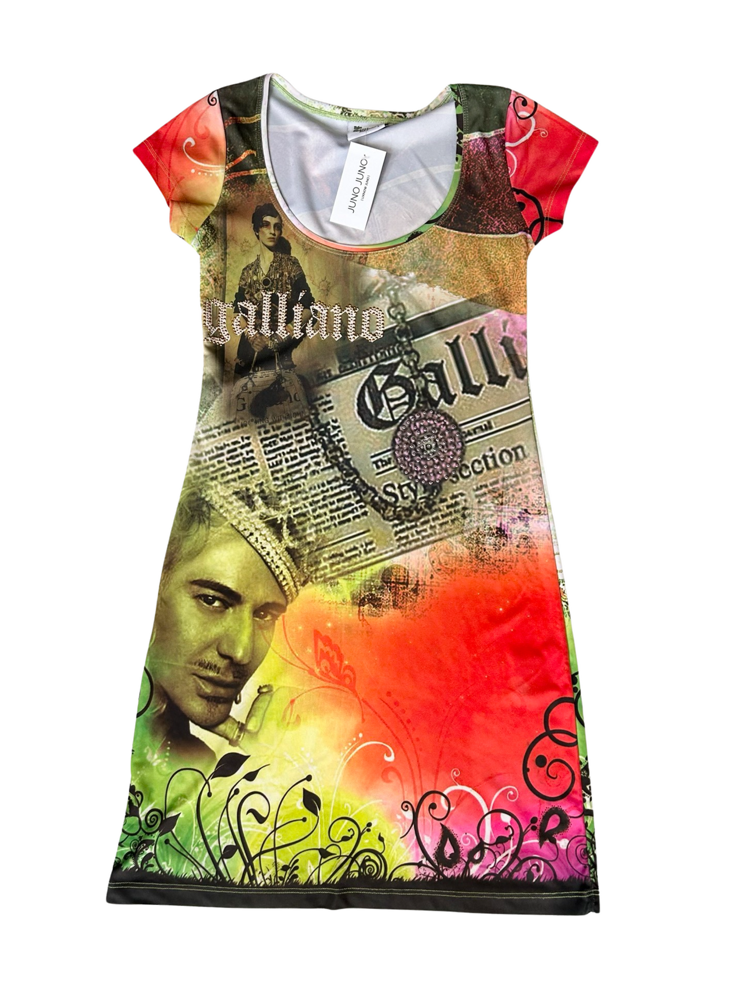 Iconic John Galliano newspaper dress