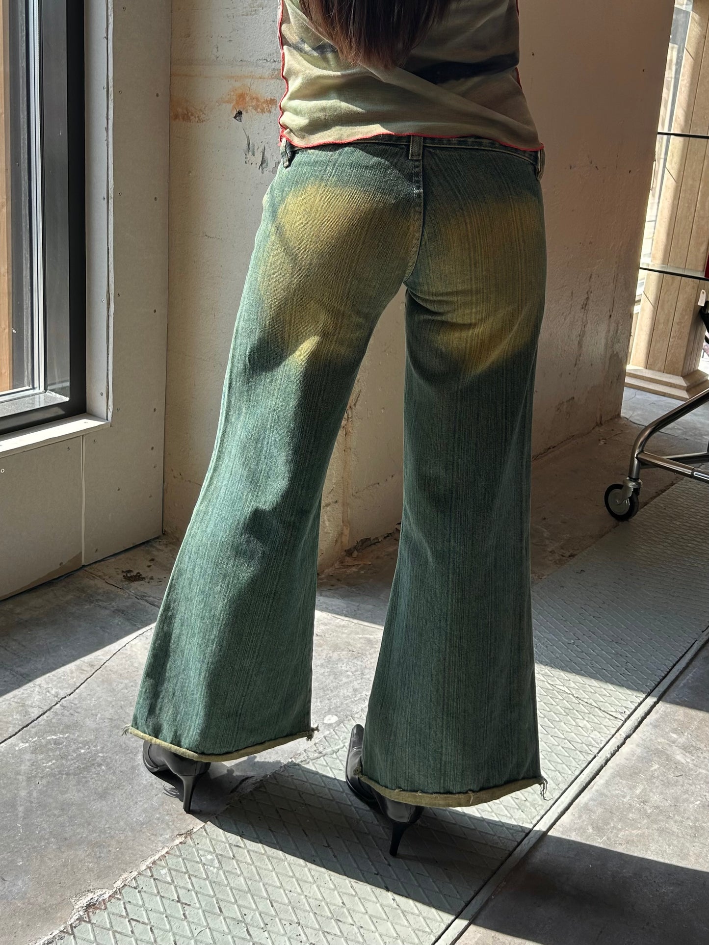 Y2K low waist flared denim