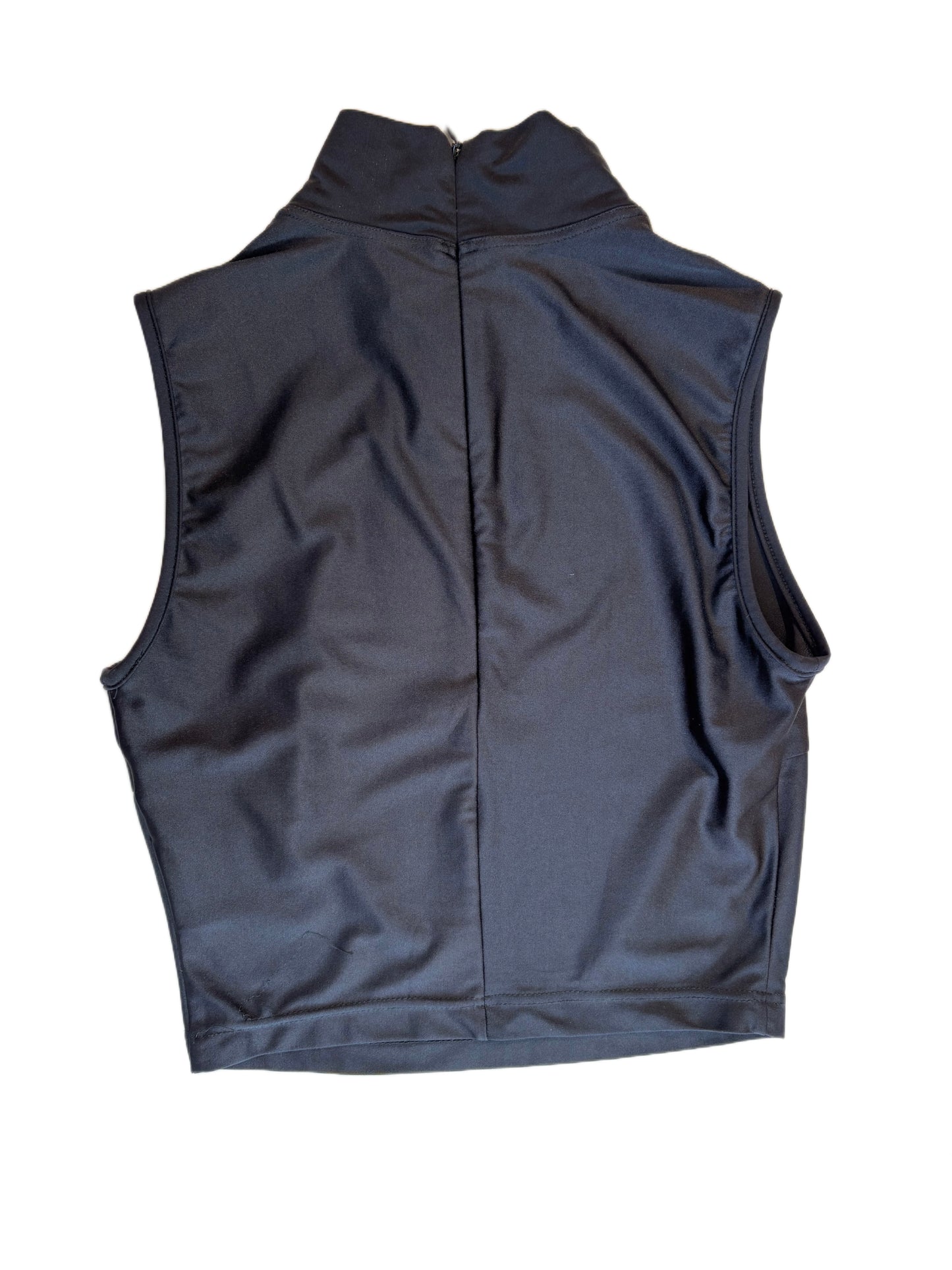 Fendi Sleeveless Tech Jersey Cropped Top