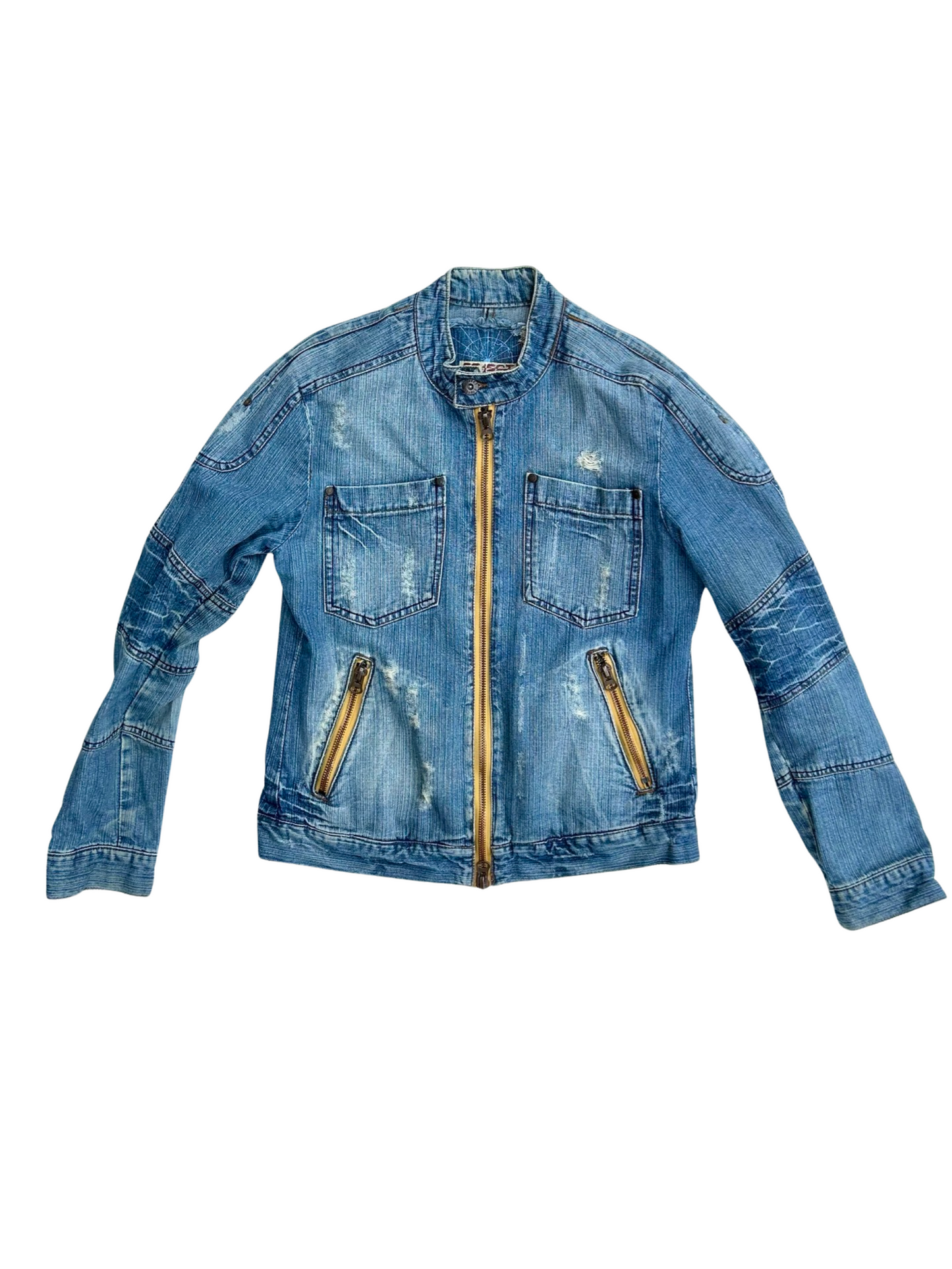 2000’s biker denim jacket