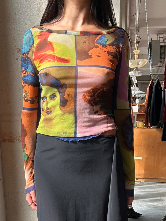 Jean Paul Gaultier Pop Art Portrait Top 2002