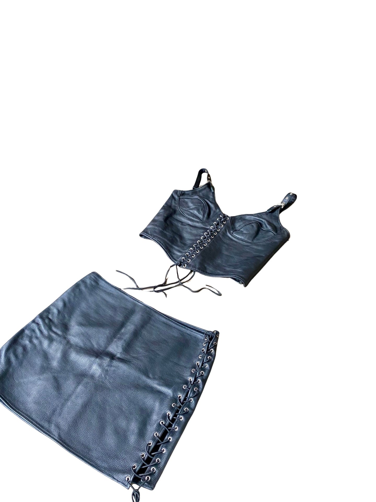 BLACK LEATHER SET 90’s