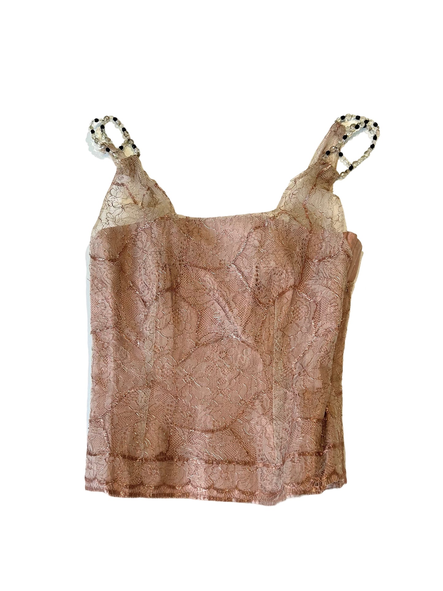 Couture lace and beading corset top