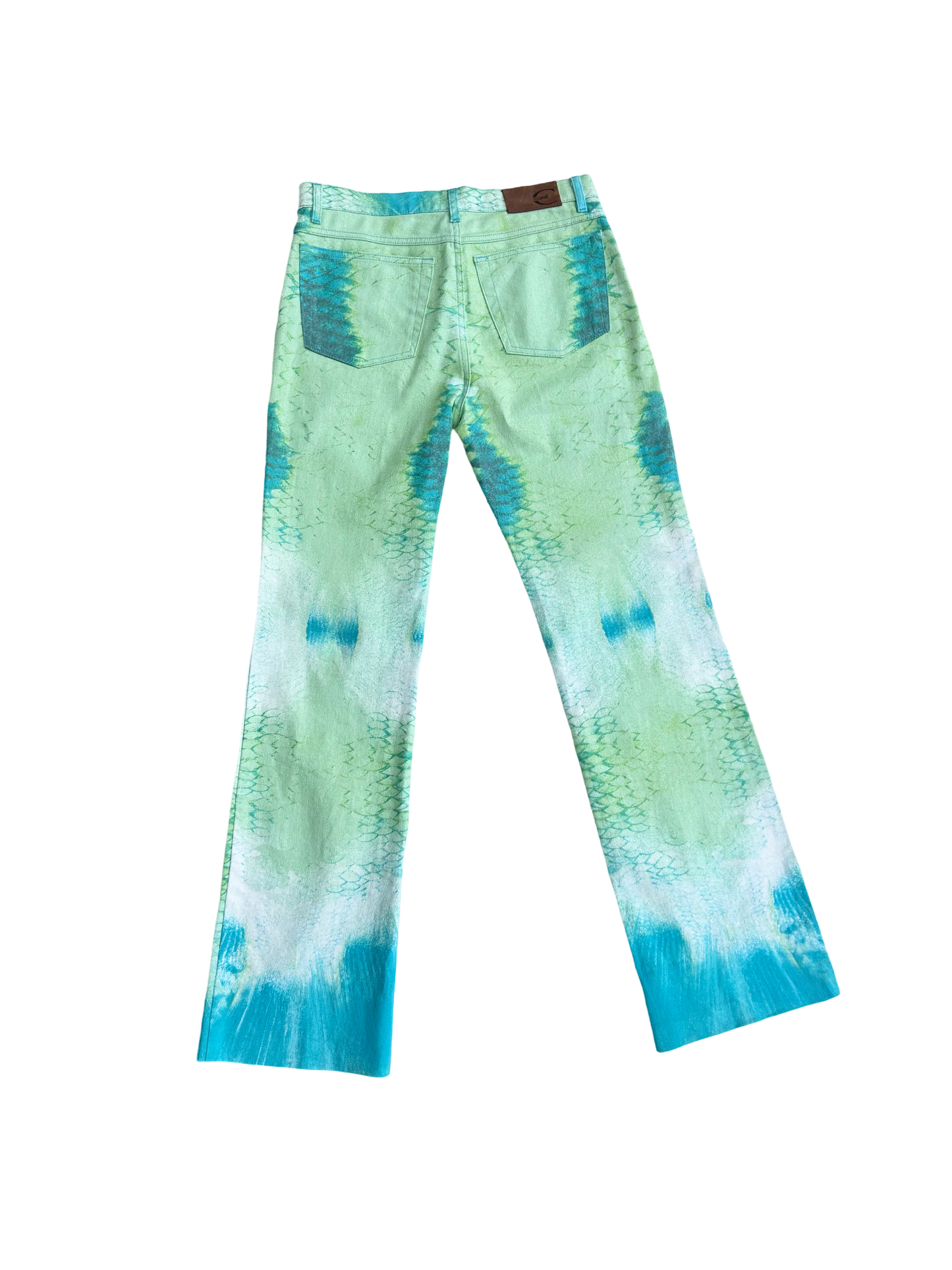 Roberto Cavalli Y2K snake print pants