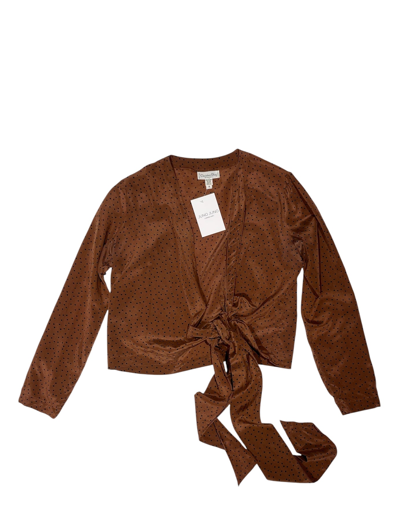 Dior silk polka dot blouse