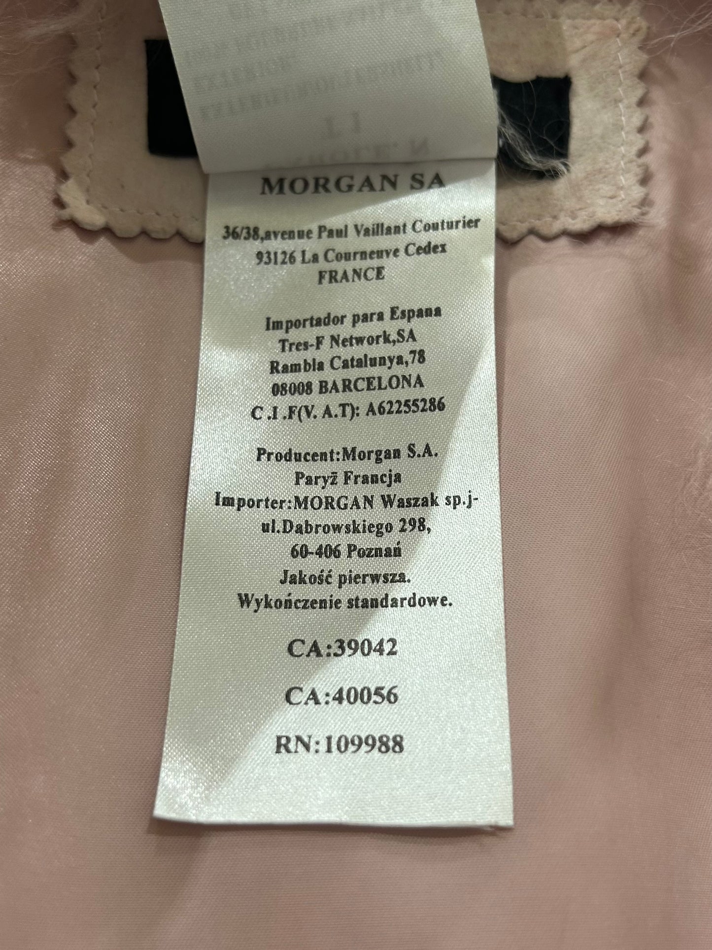 Rare Powder Pink Cropped Fur Jacket