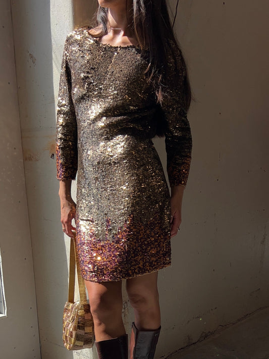 Gold Sequin Dress 1960’s