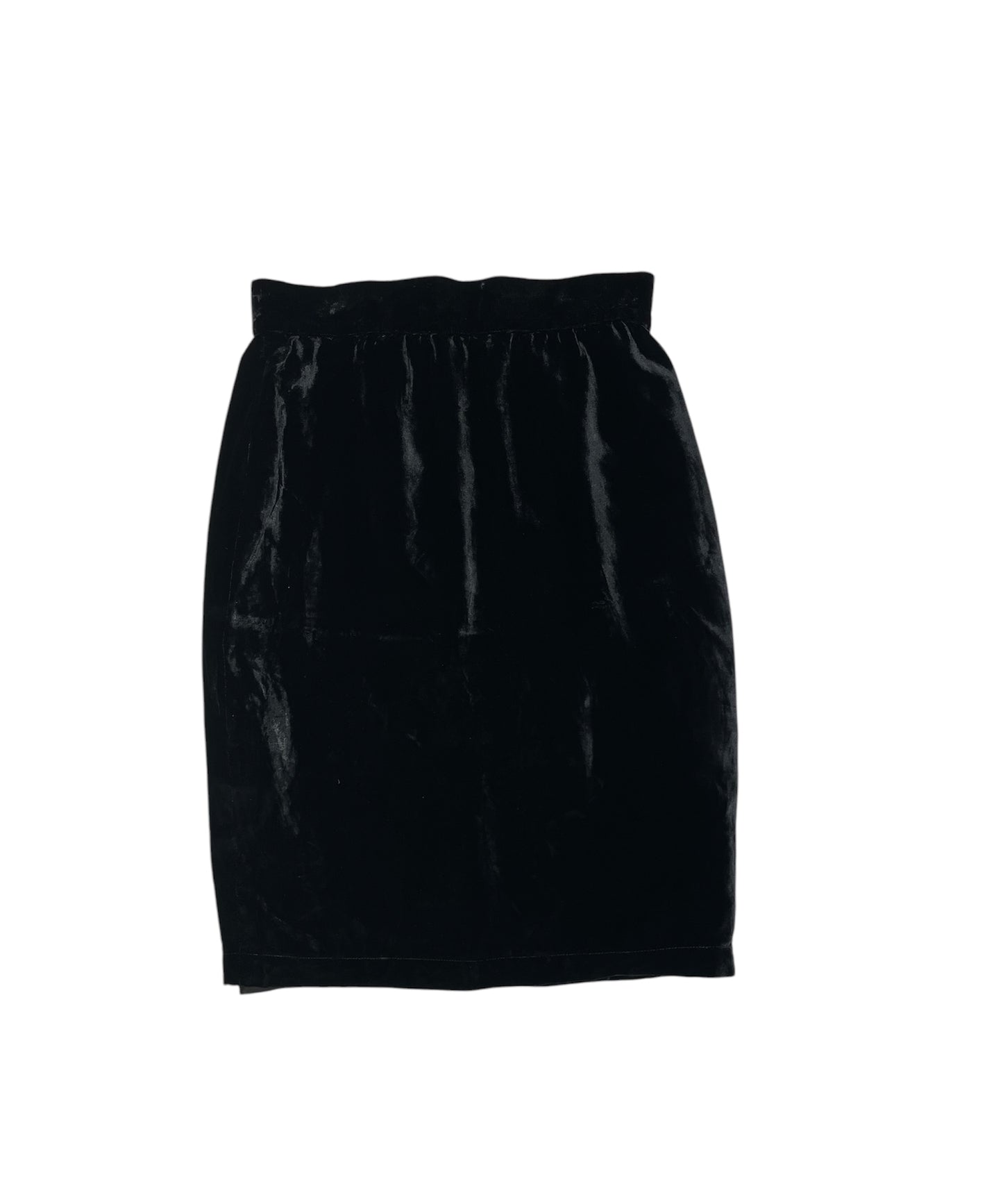 Mugler velour pencil skirt