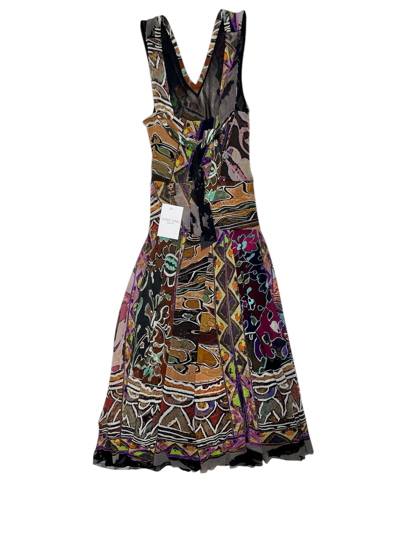 Gaultier printed mesh midi dress