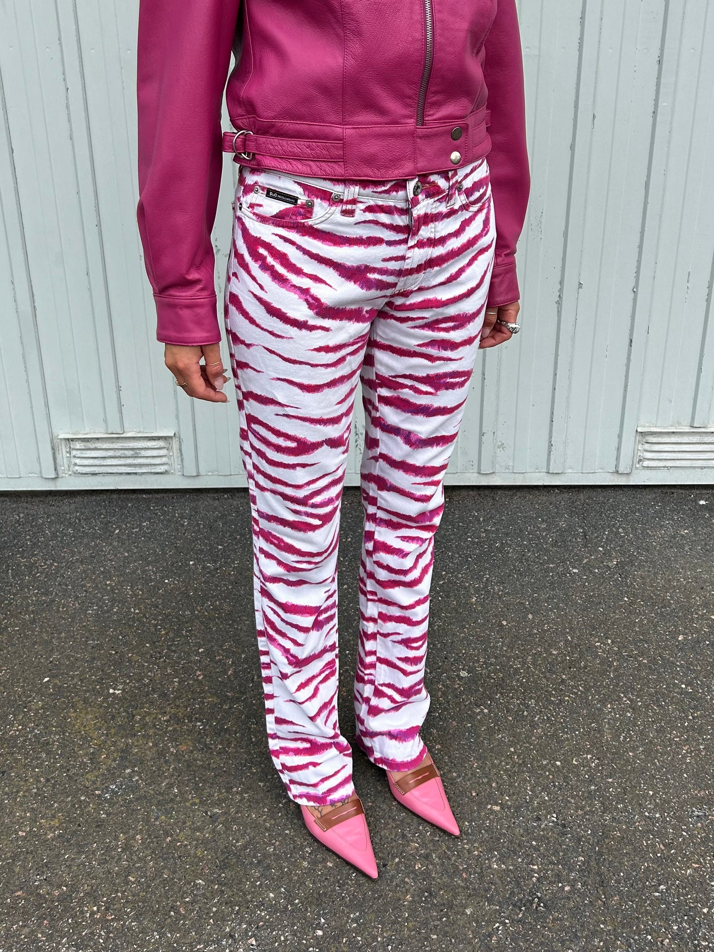 Dolce & Gabbana Y2K zebra trousers