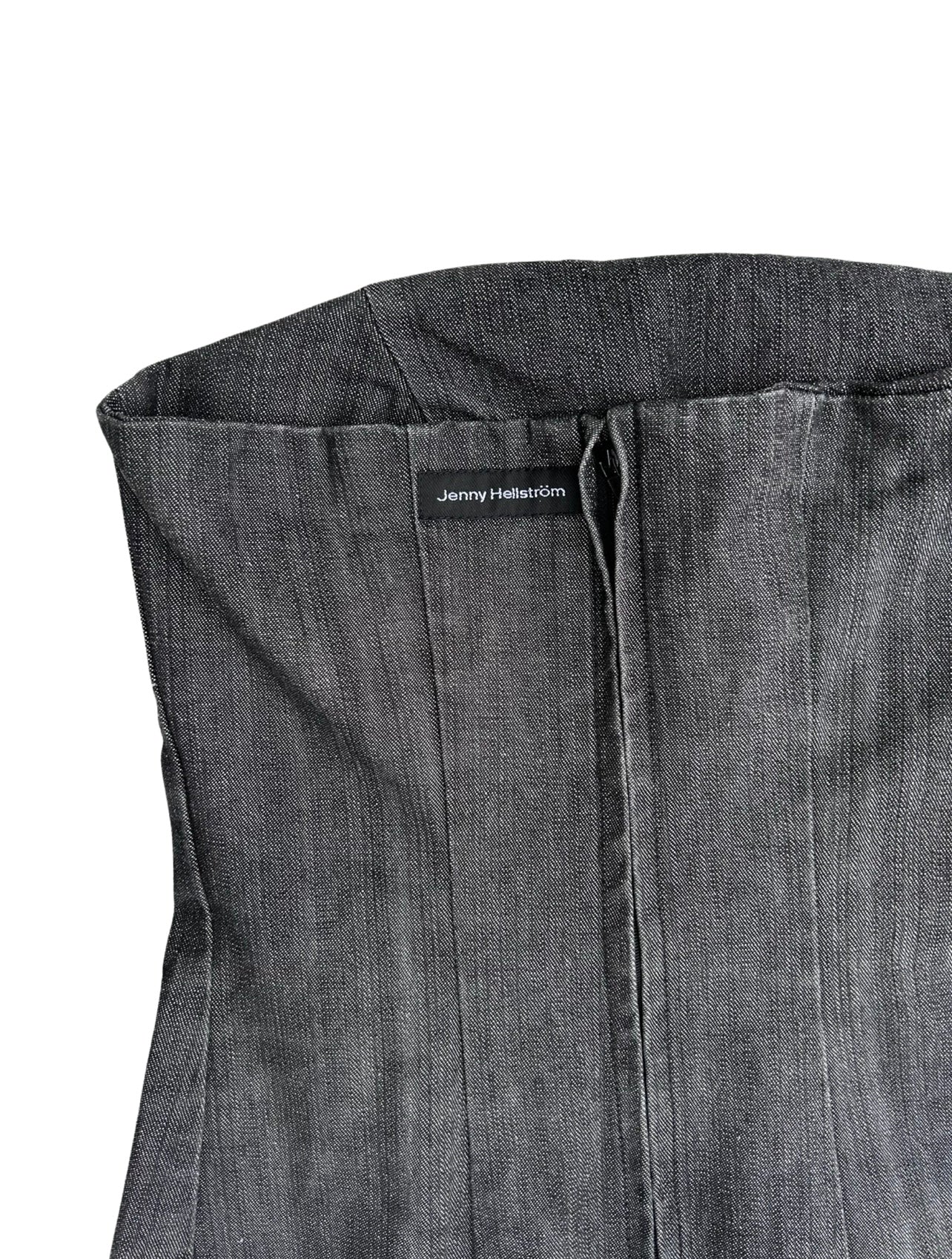 Perfect denim maxi tube dress