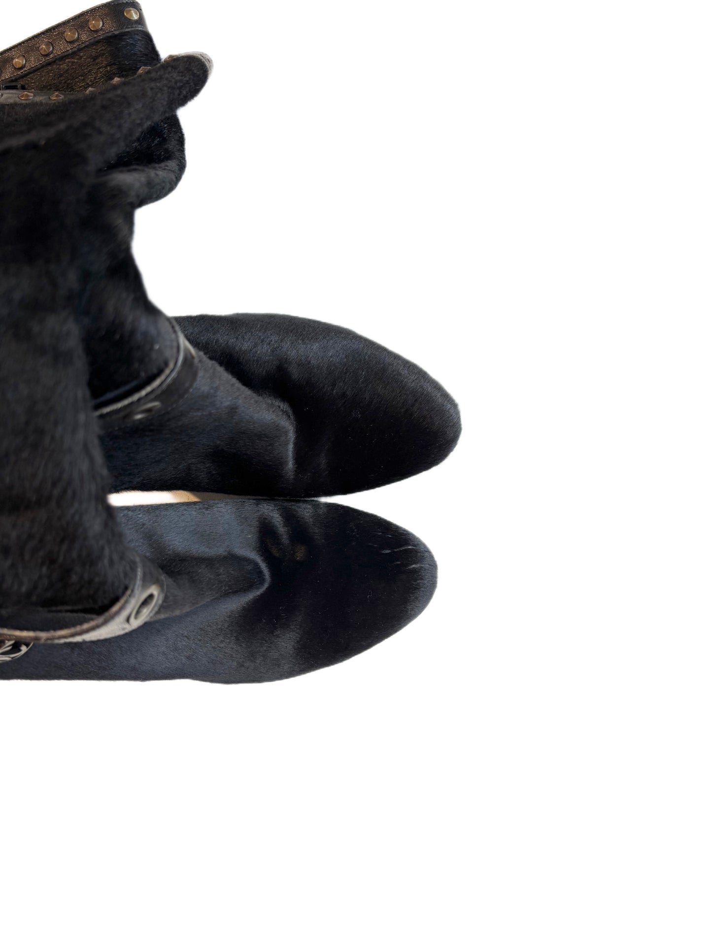 Just Cavalli Studded Ponyhair Boots