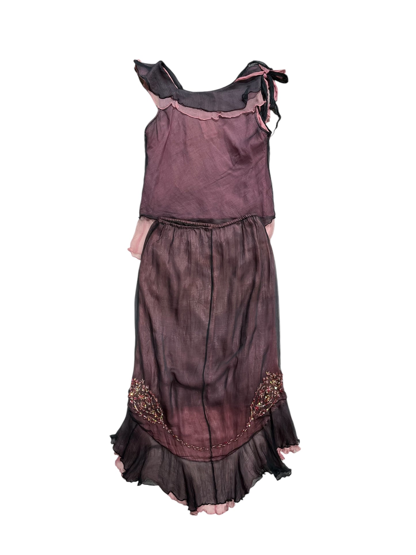 Wrap-around floral set