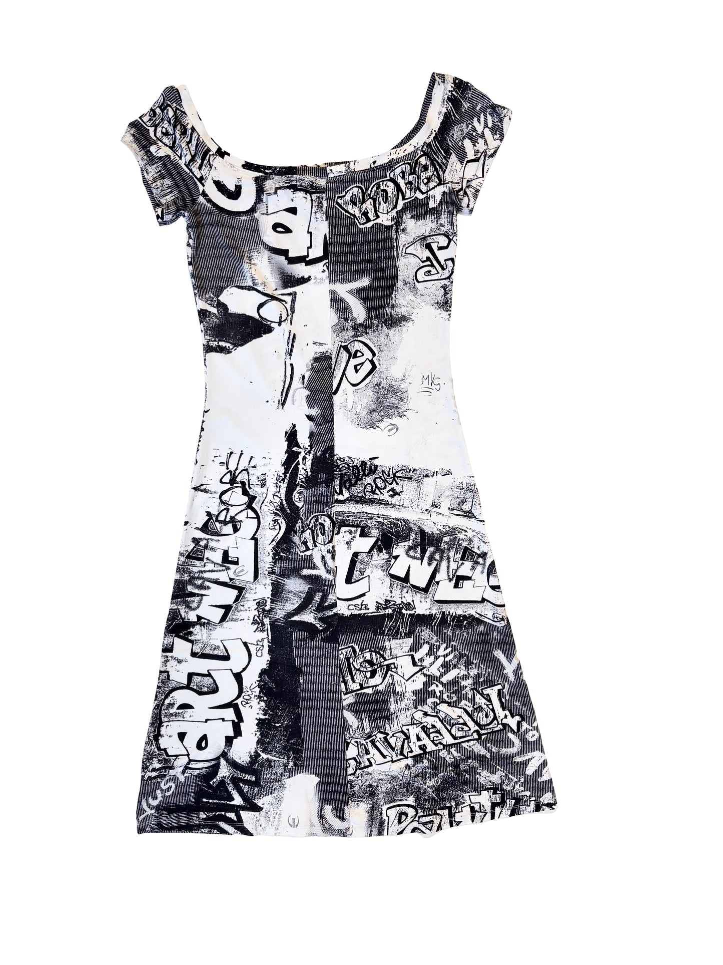 Roberto Cavalli Graffiti Print Dress