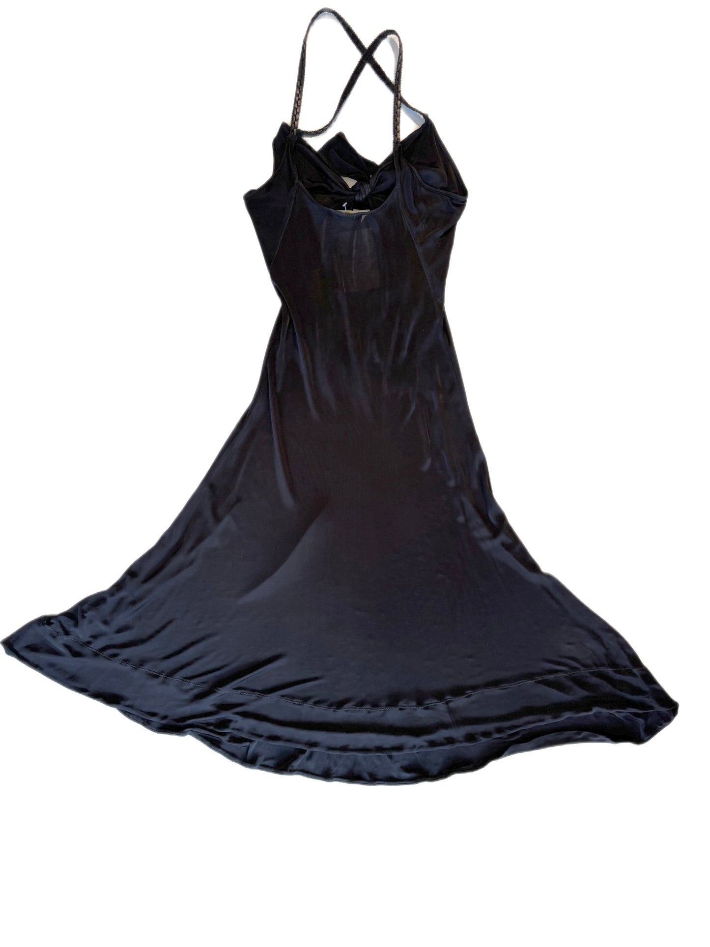 Just Cavalli Black Floral Print Slip Dress