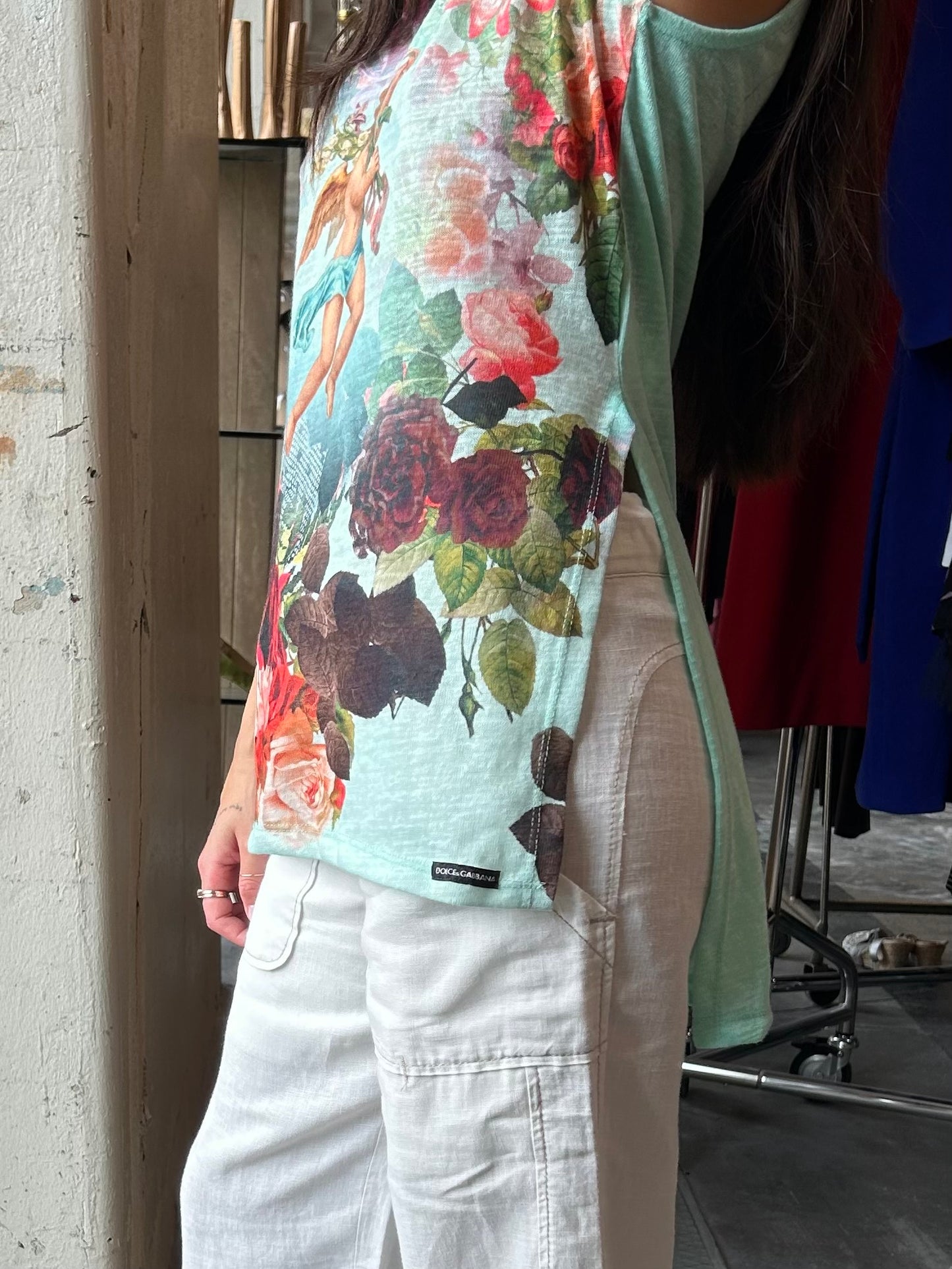 Dolce & Gabbana botanical angel top