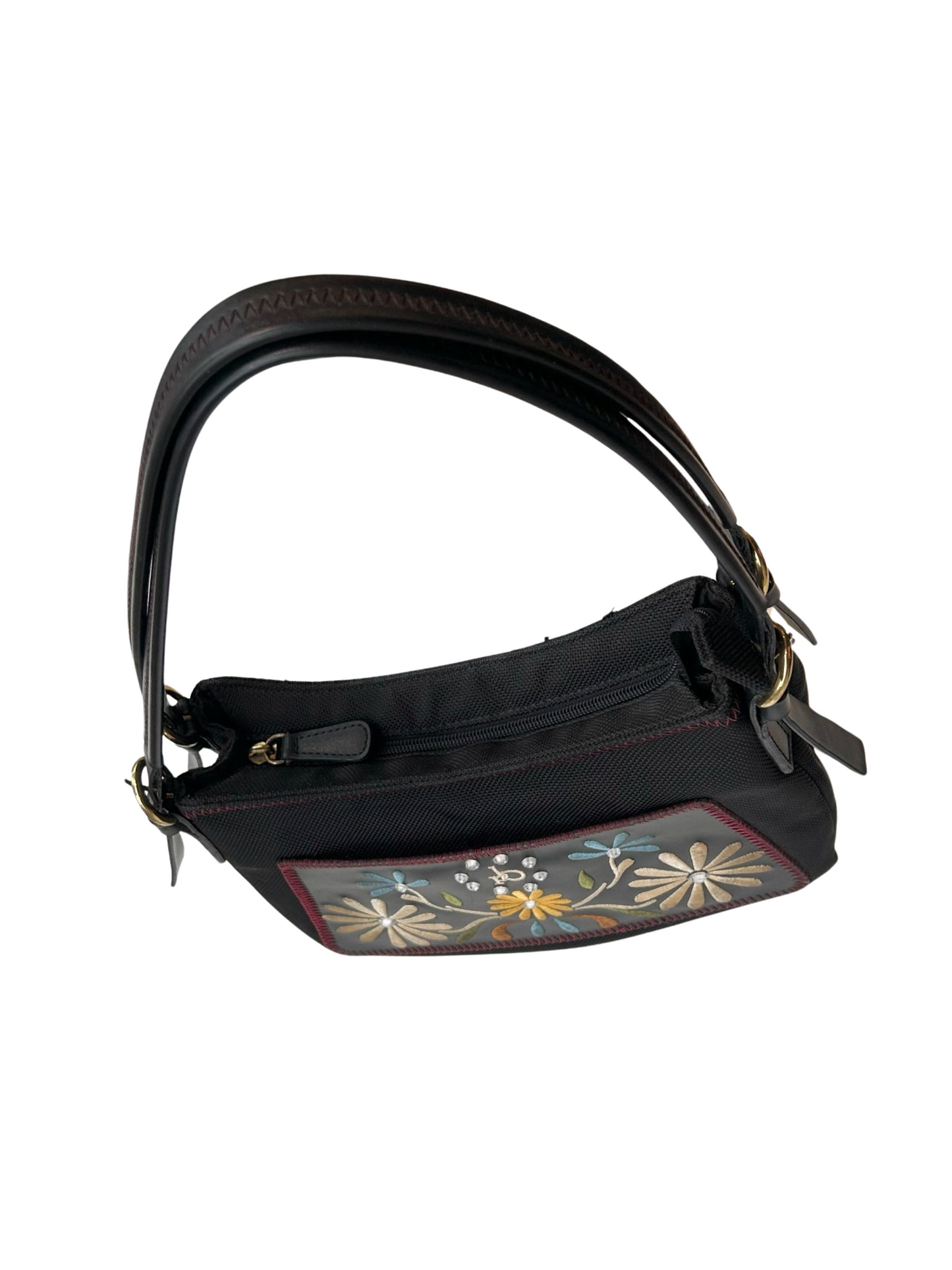 Roccobarocco small embroidery 2 strap bag