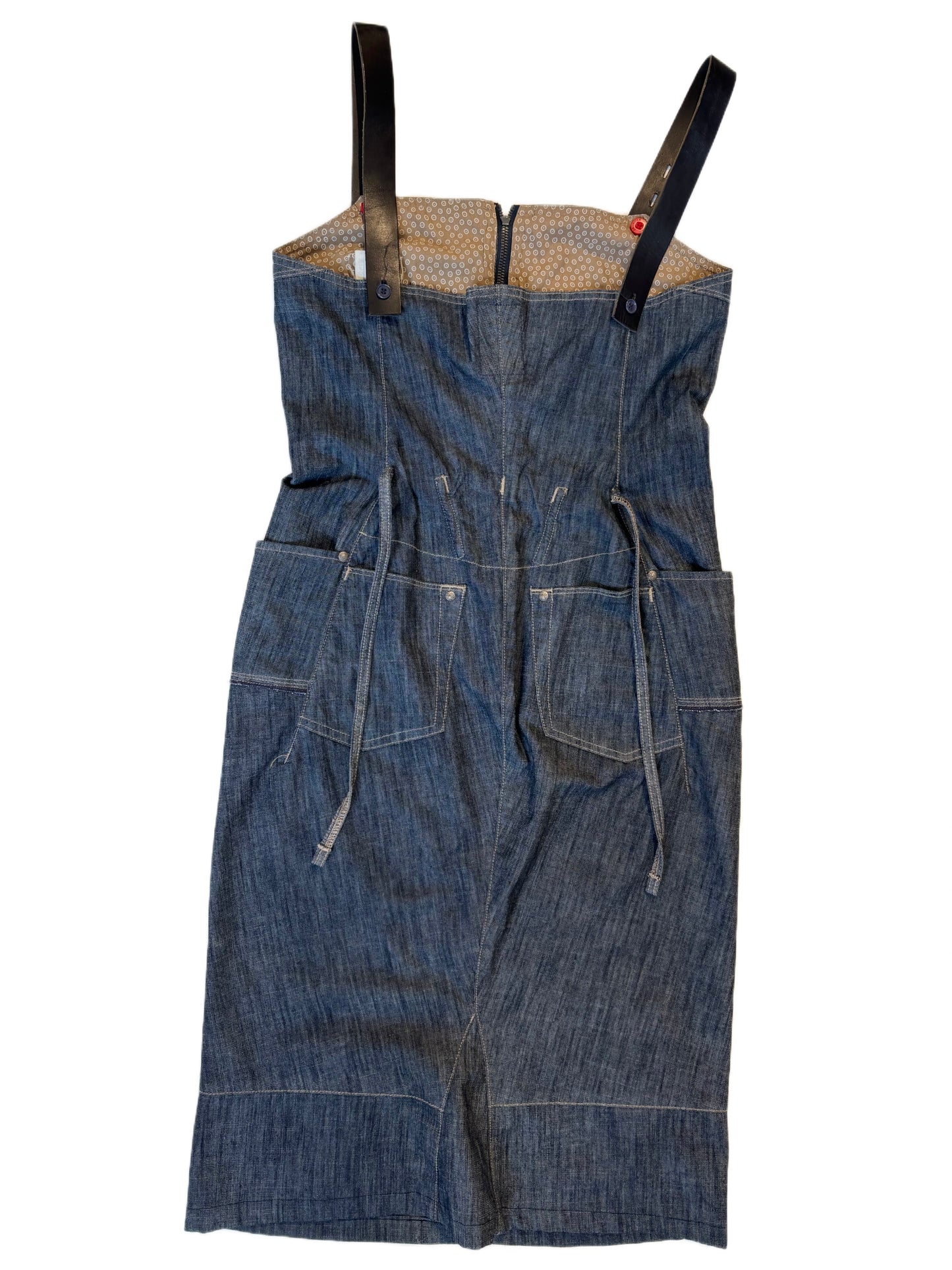 Marithé + François Girbaud Denim Pinafore Dress