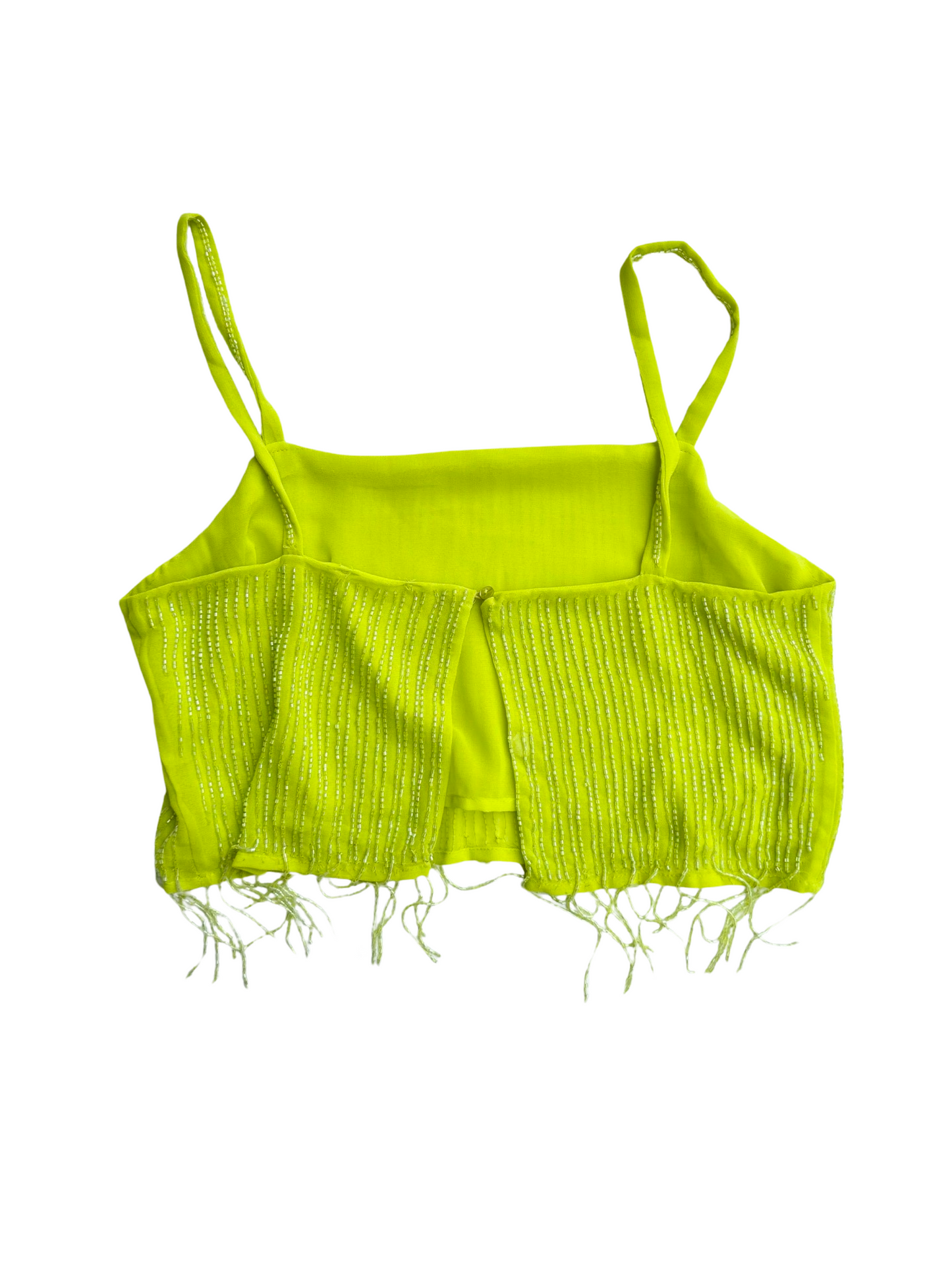 2000’s neon embellished crop top