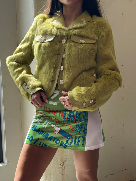 John Galliano Rabbit fur Jacket