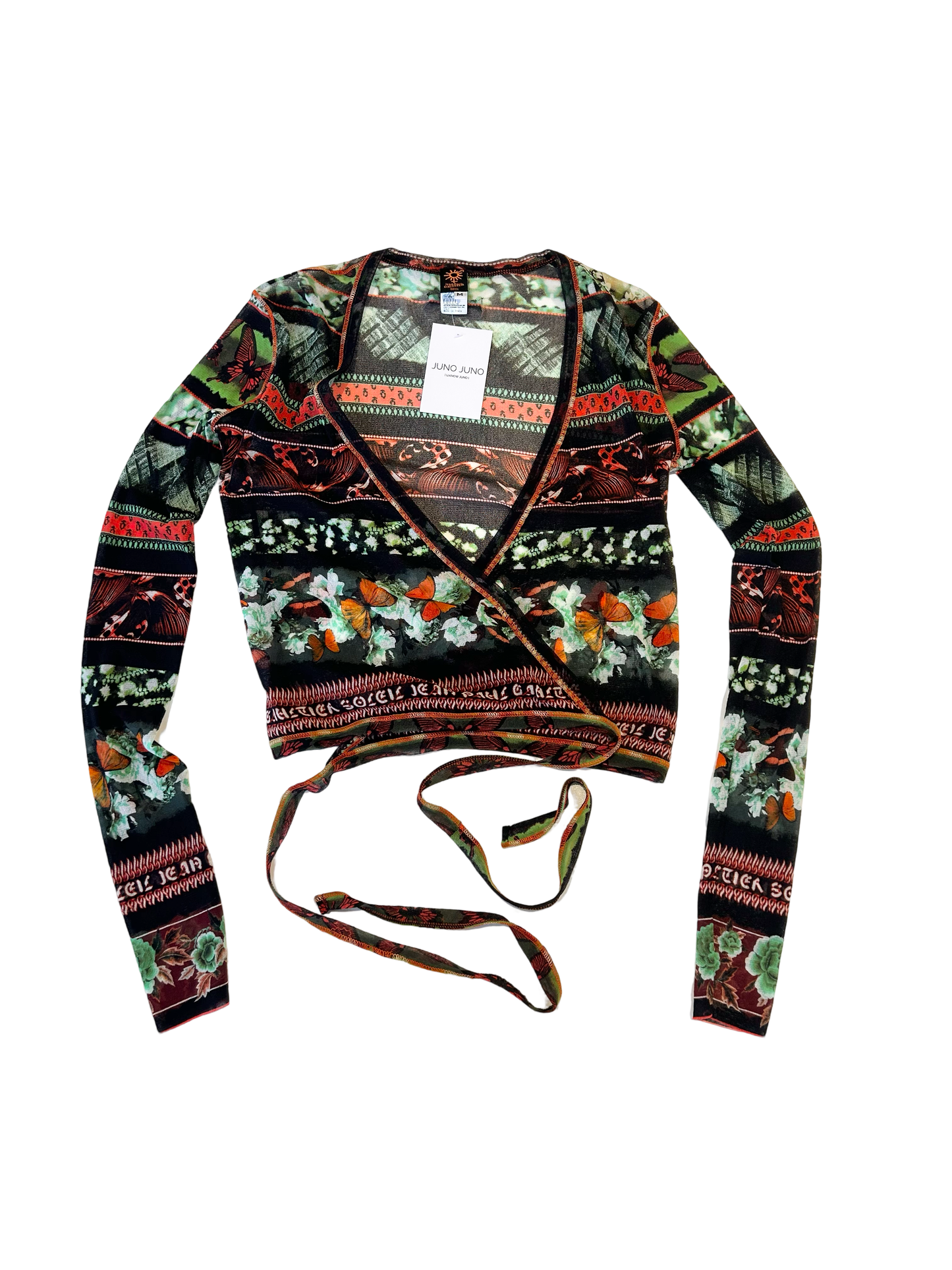 Jean Paul Gaultier butterfly mesh wrap set