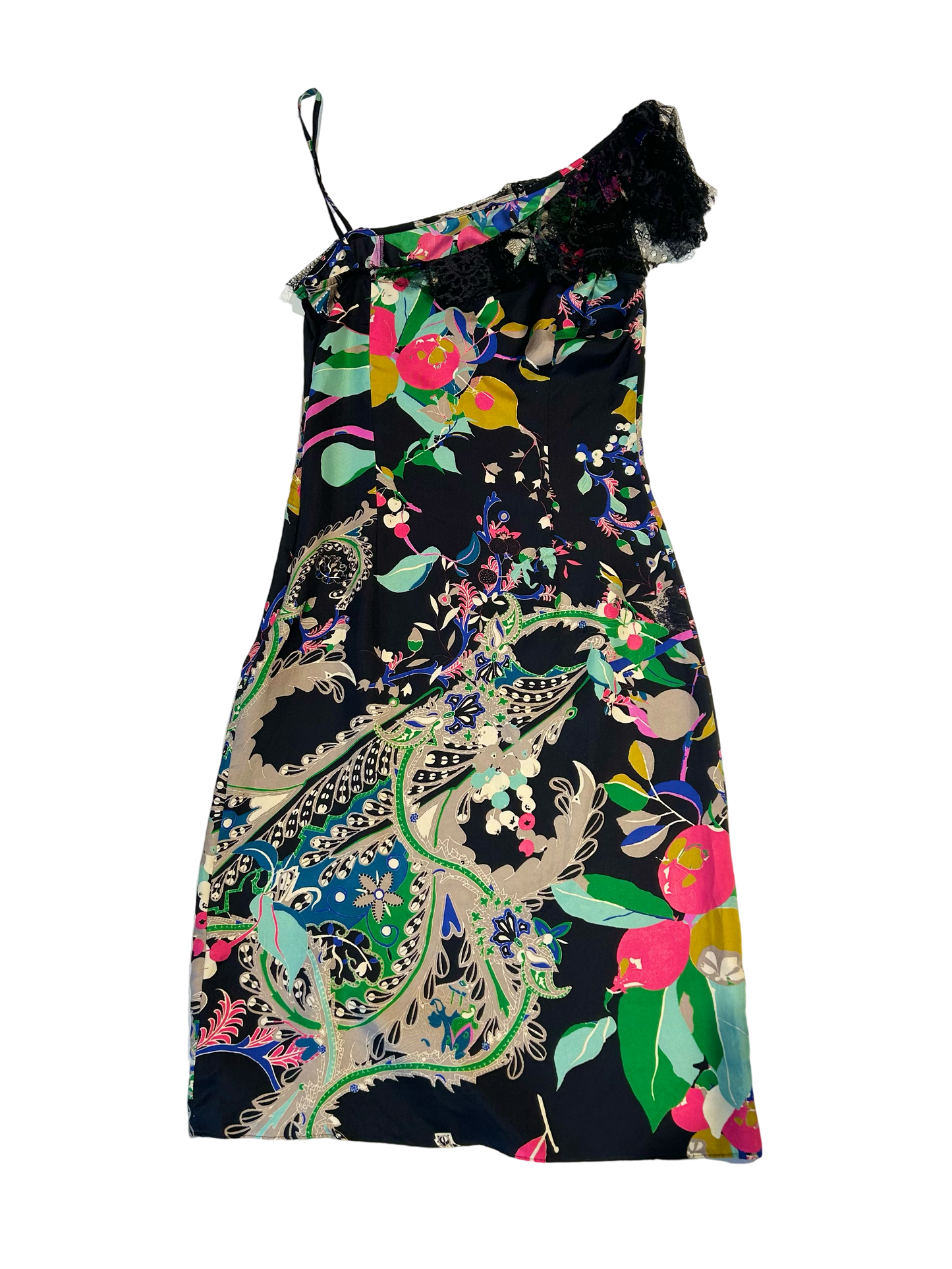 Christian Lacroix colorful silk dress
