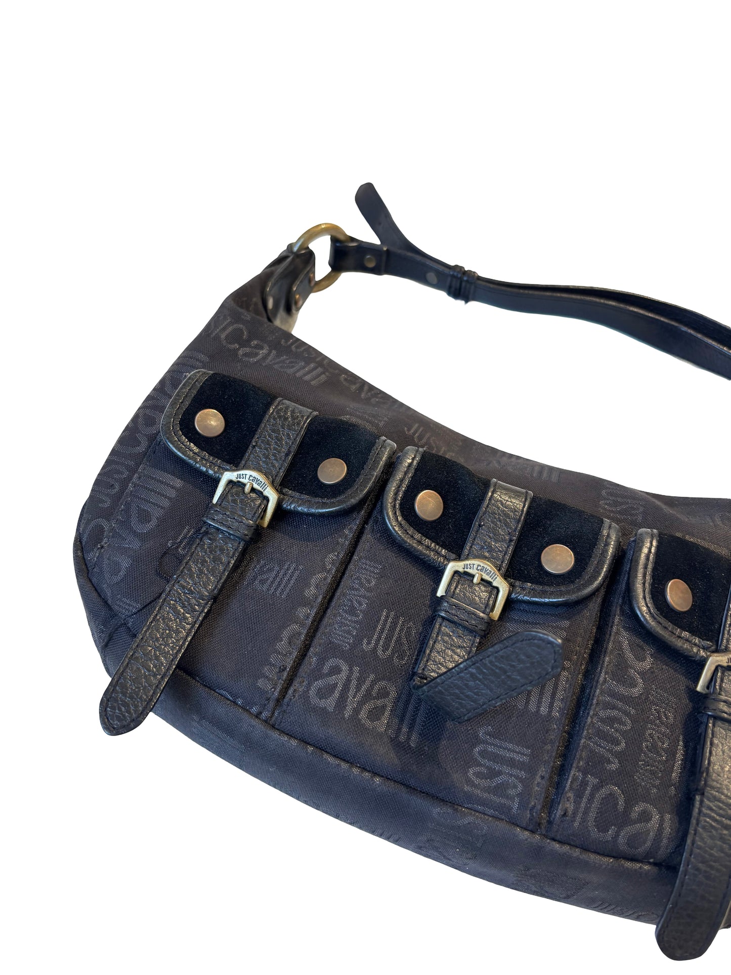 Roberto Cavalli Monogram Shoulder Bag