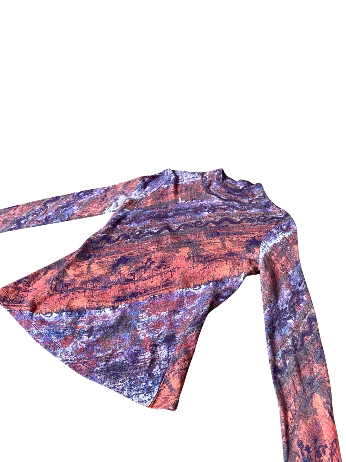 JEAN PAUL GAULTIER WATERCOLOR WOOL TOP 90’s