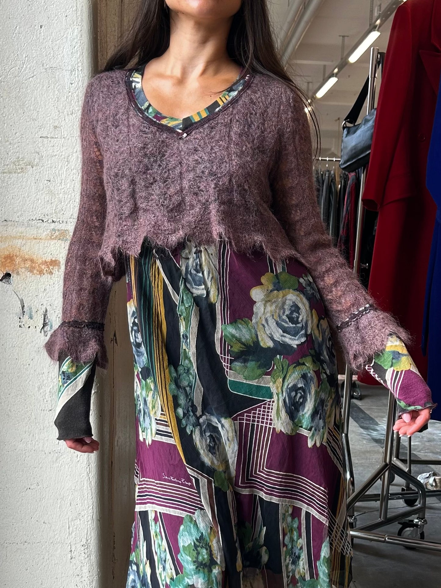 Sonia Fortuna mohair and silk mix dress