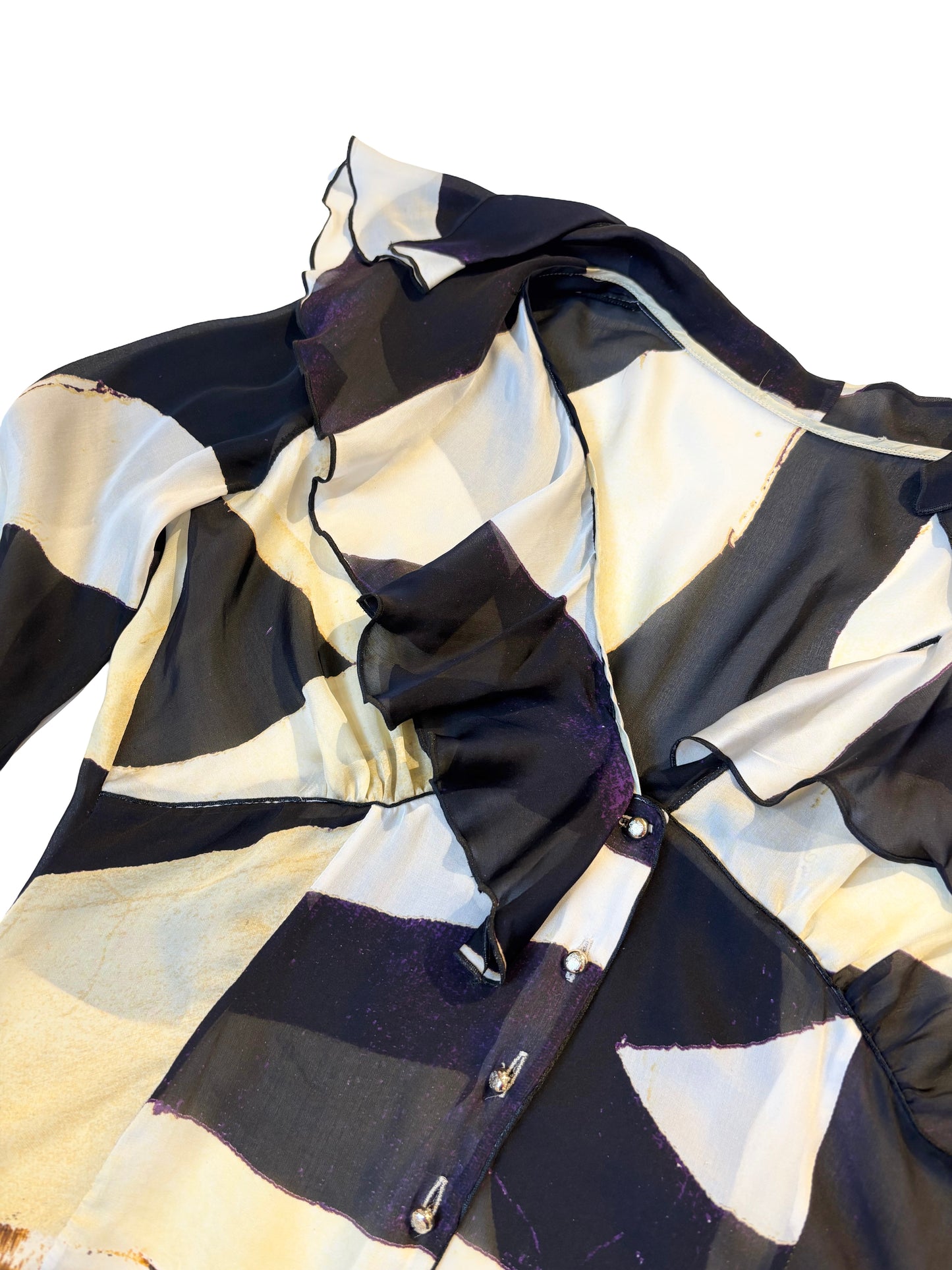 Roberto Cavalli Printed Silk Blouse