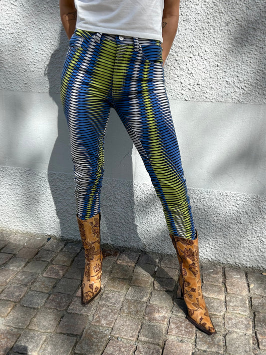 Versace Patterned Jeans Y2K