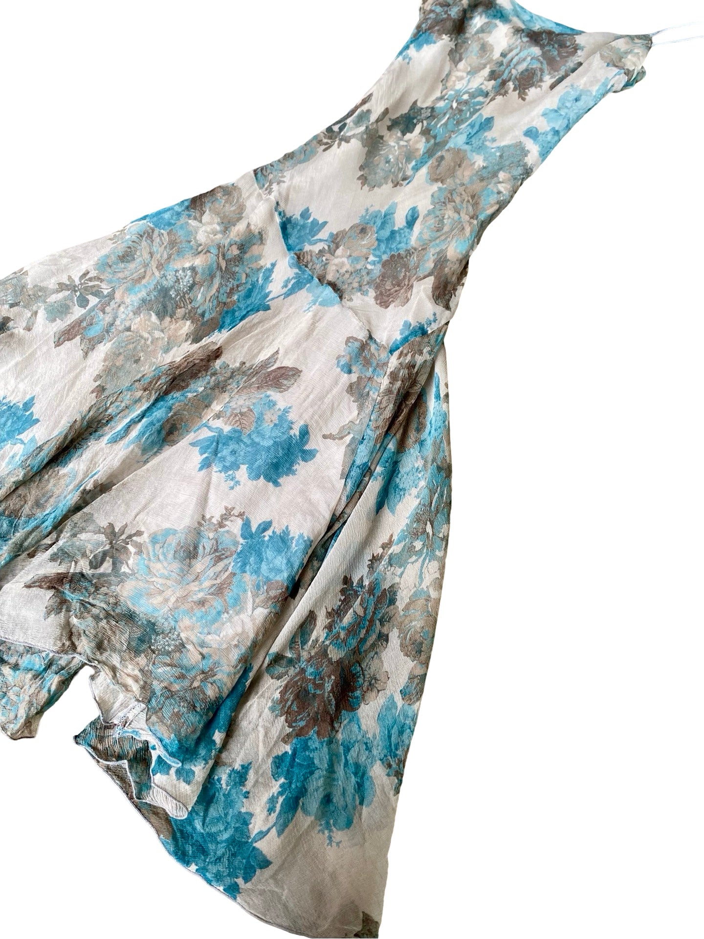 Cristina Gavioli Floral Silk Dress Y2K