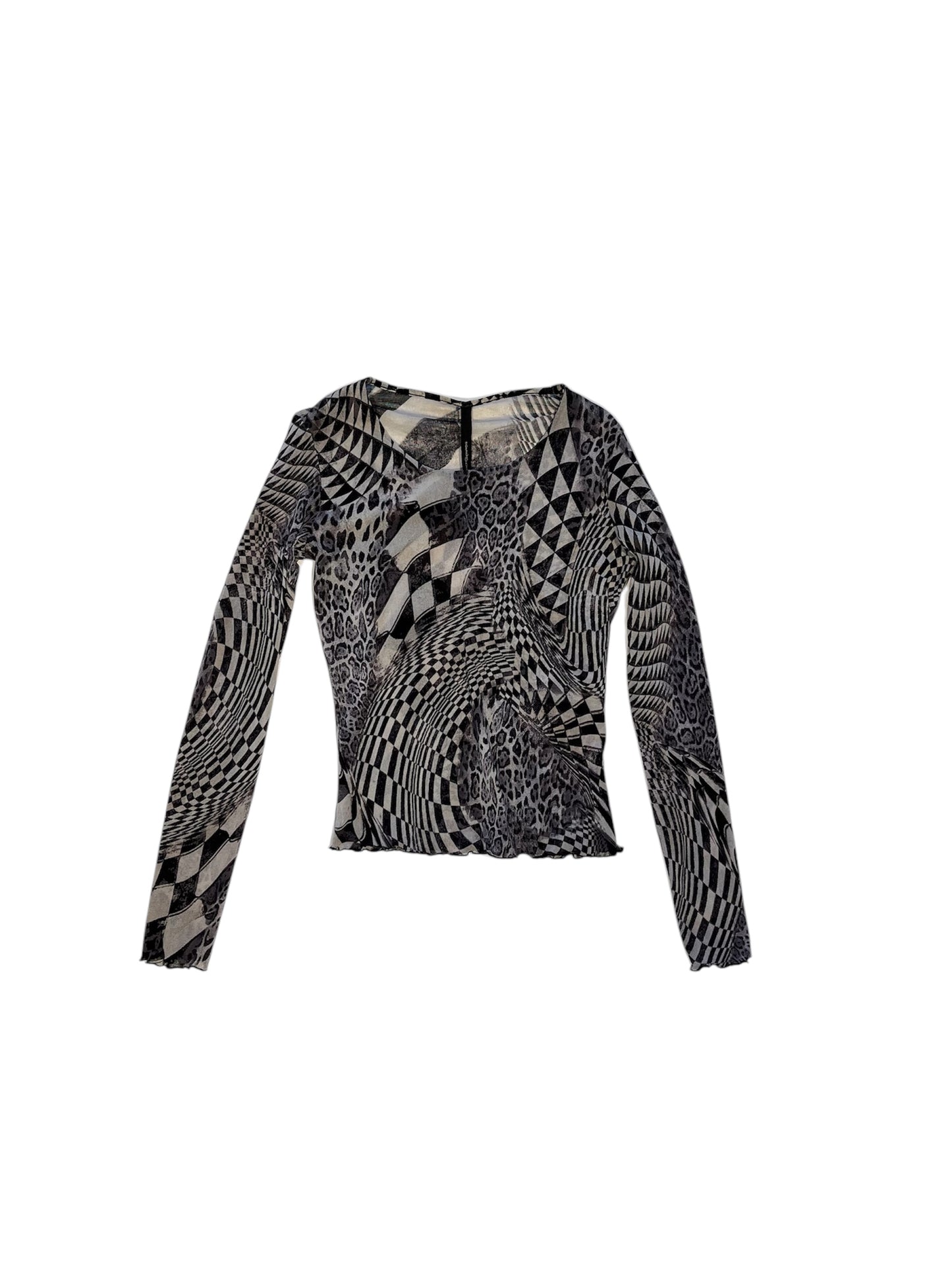 Geometric pattern mesh top