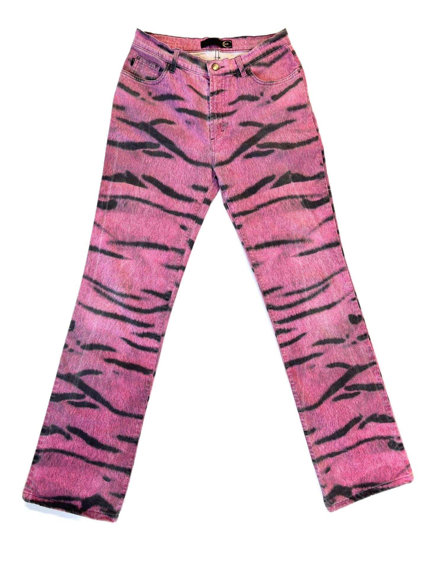Just Cavalli Pink Zebra Jeans