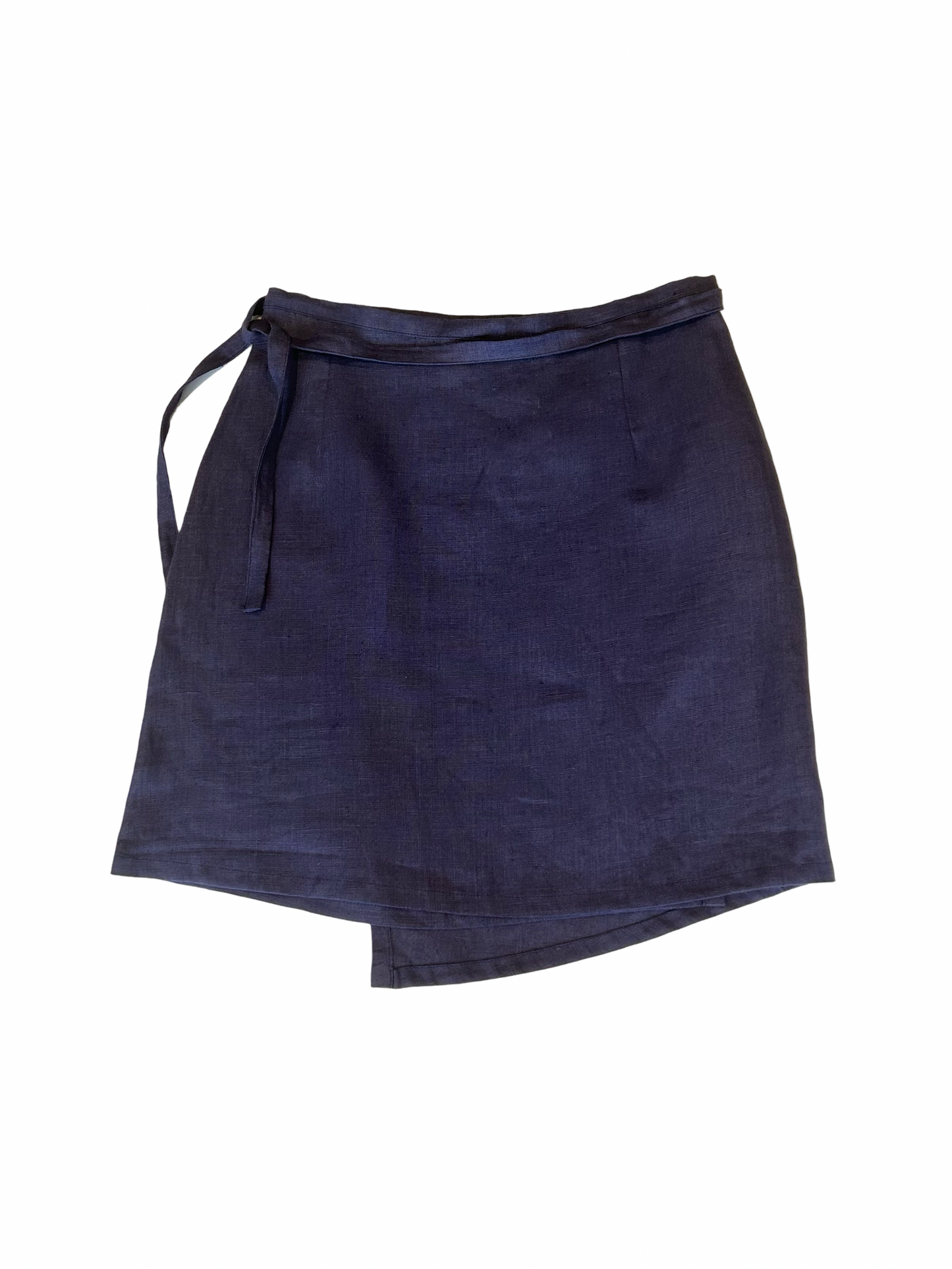 Fendi linen mini wrap skirt