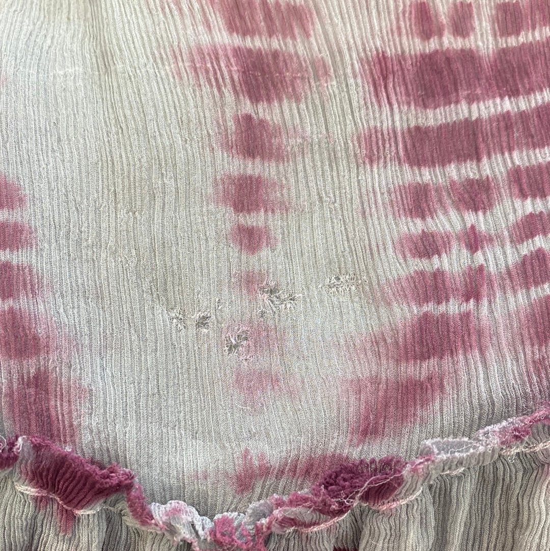 Tie-Dye Silk Top Y2K