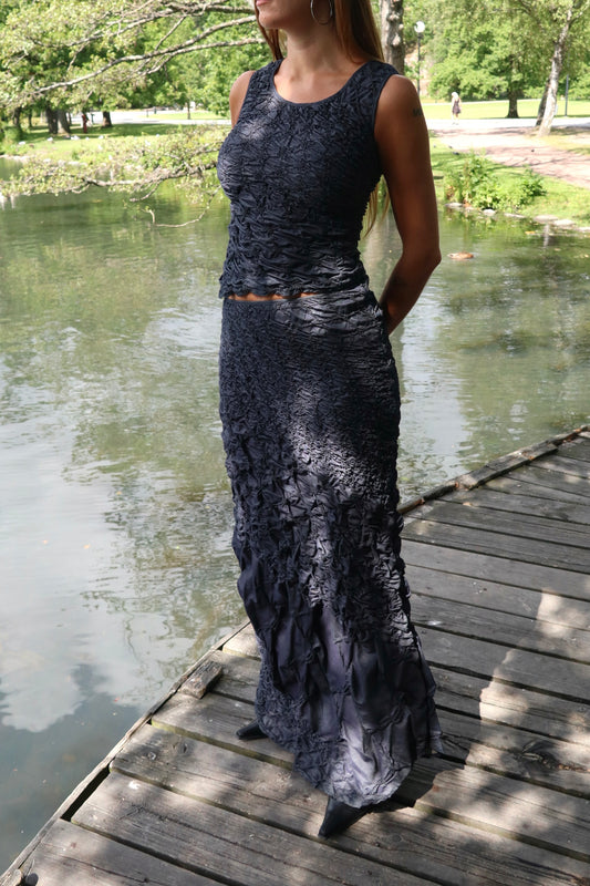 Kenzo Jeans Crinkled Set Rare Archival Y2K