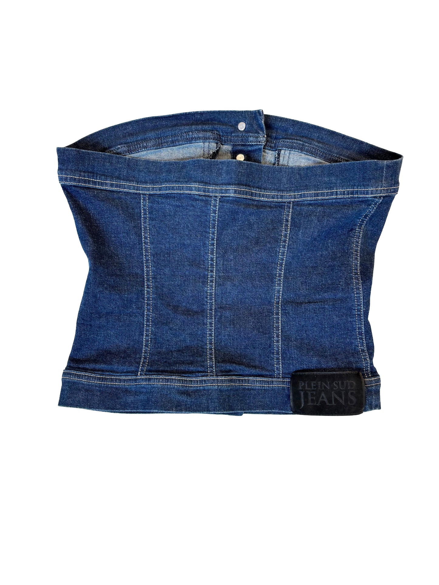 Plein Sud Denim Corset Top