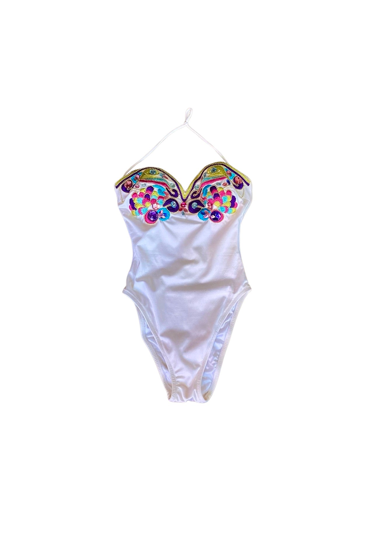La Perla Embroidered Strass Swim 80’s