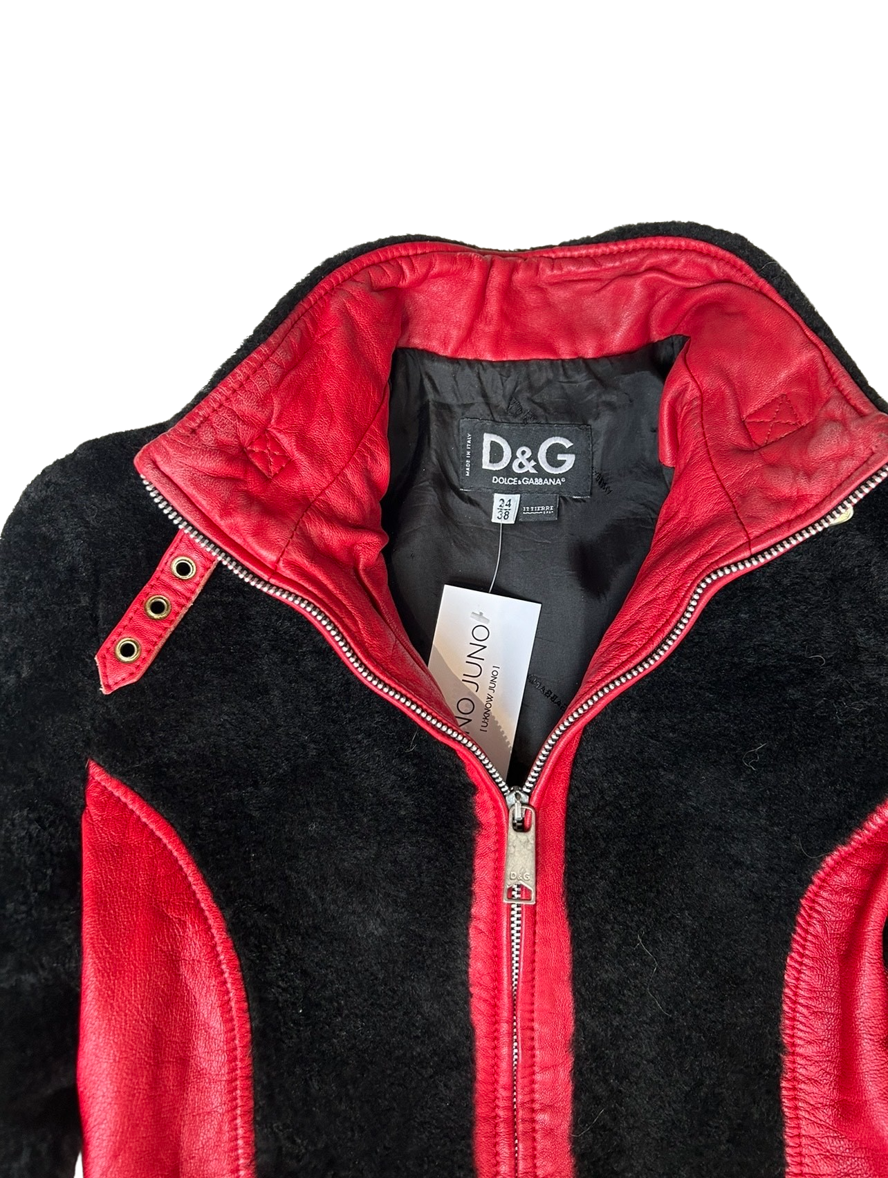 Dolce & Gabbana MOTO shearling jacket
