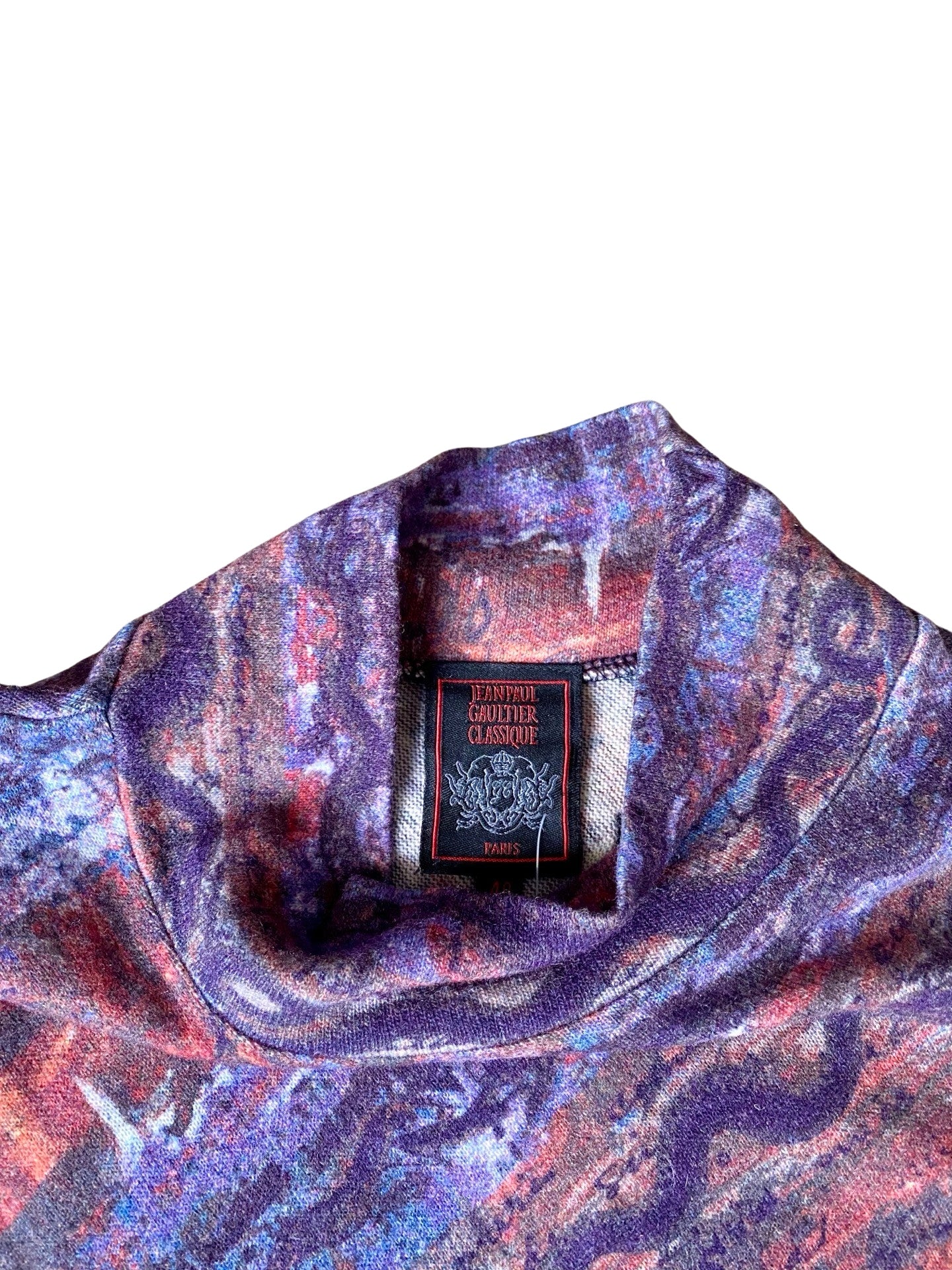 JEAN PAUL GAULTIER WATERCOLOR WOOL TOP 90’s