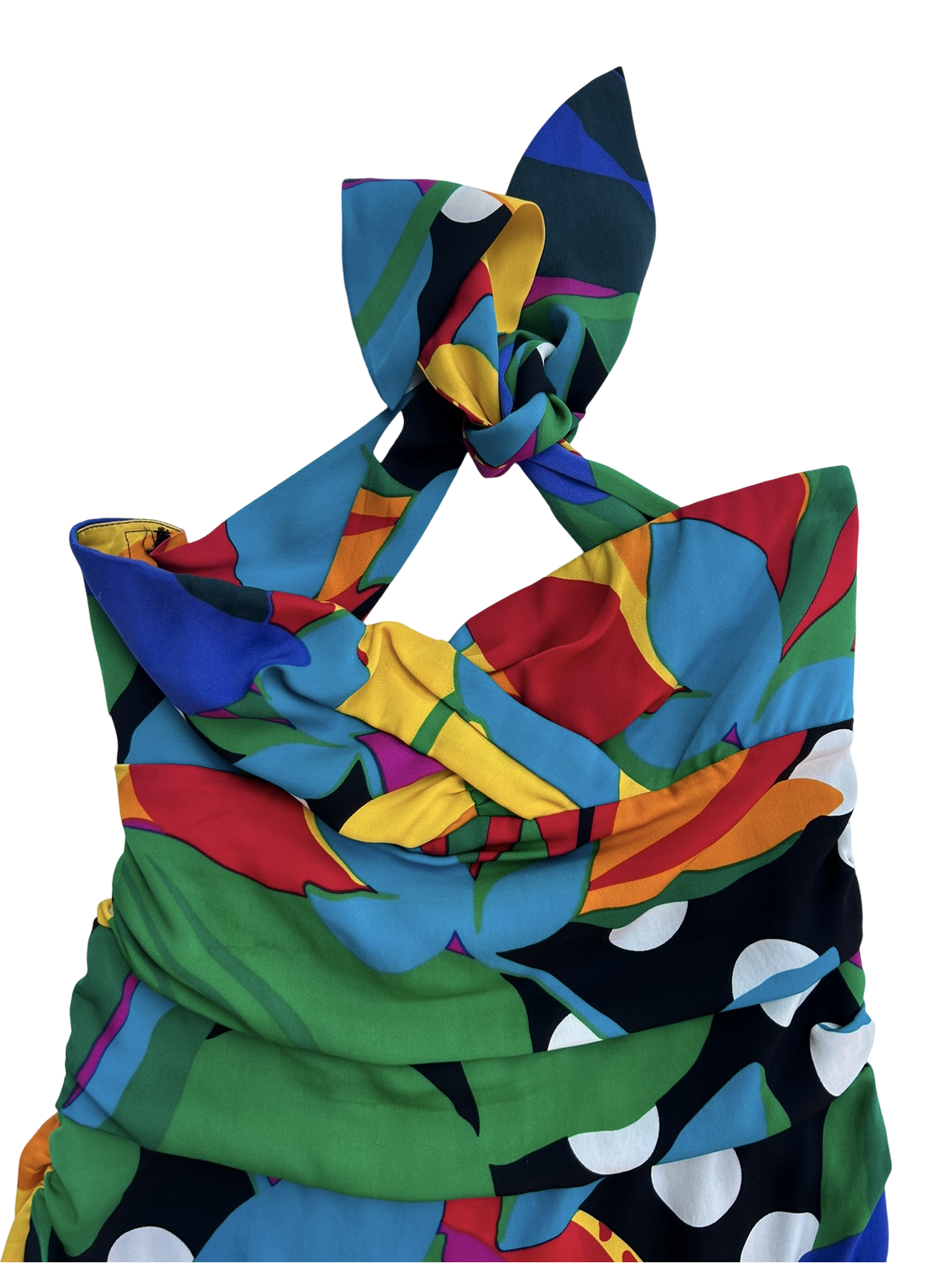 Diane Von Furstenberg resort 2010 tropical dot strapless dress