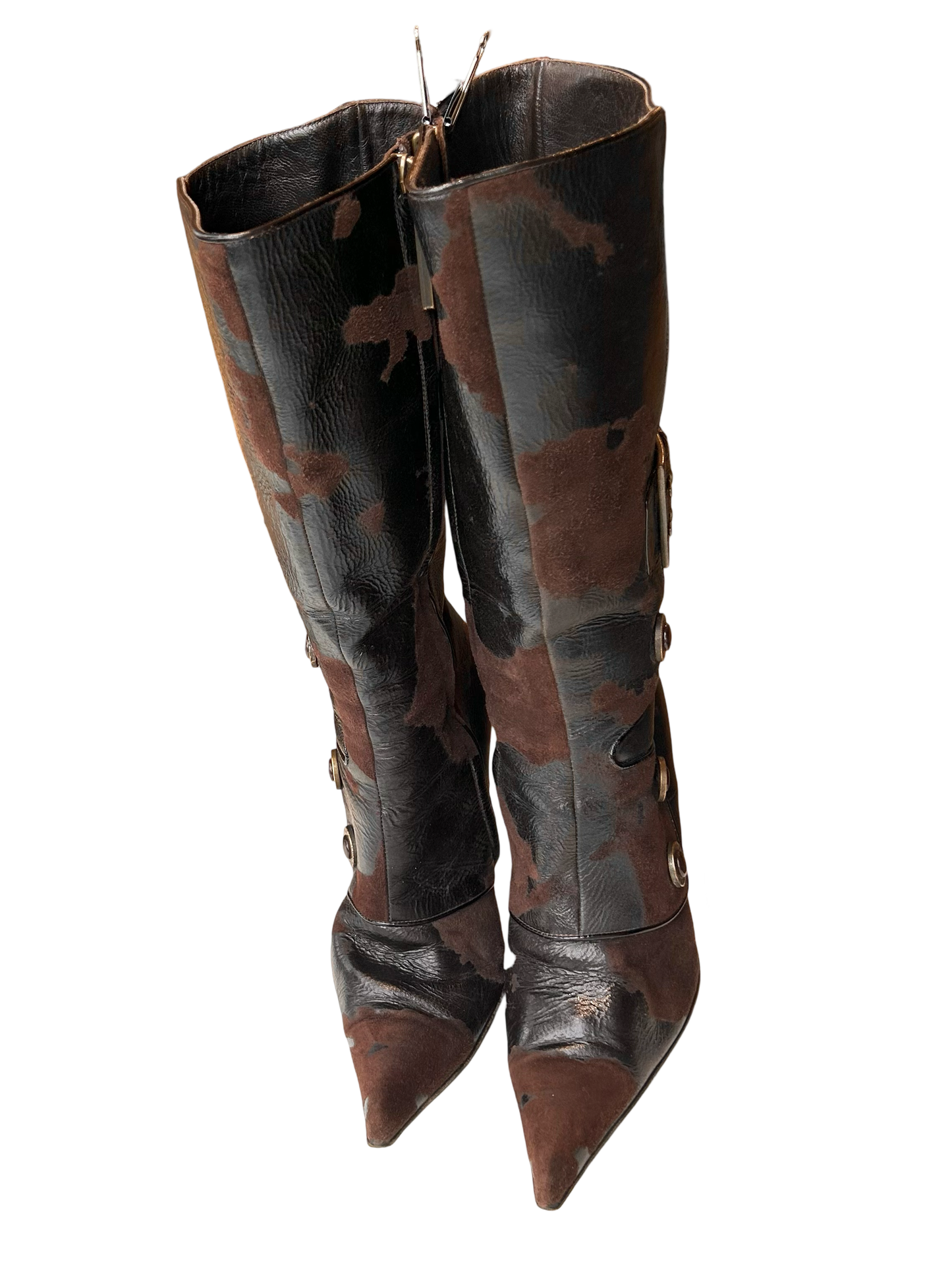 NERI Venezia cow buckle boots