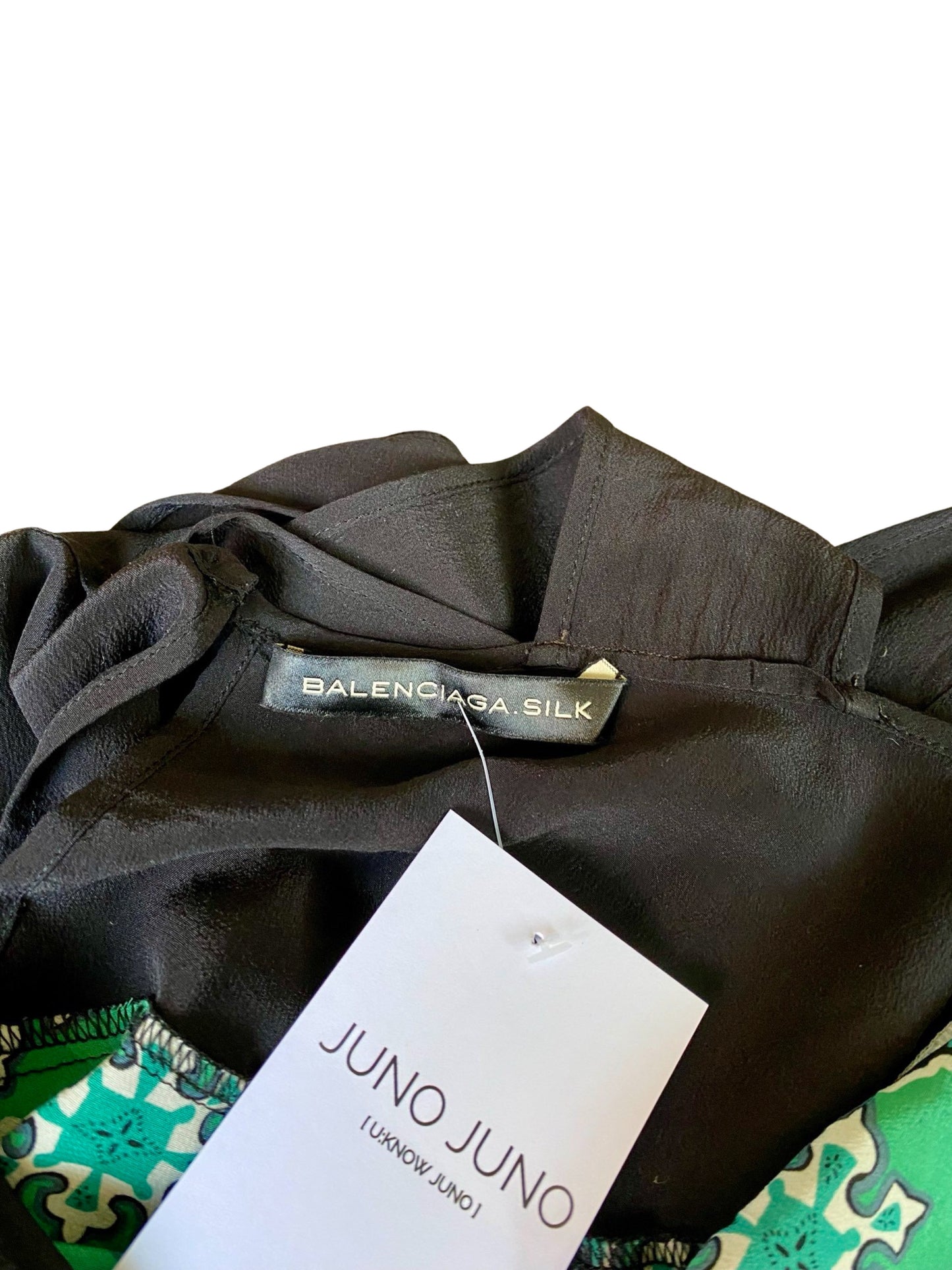 Balenciaga Mosaic Silk Top Y2K