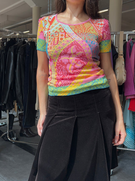 Colorful knitted Kenzo top