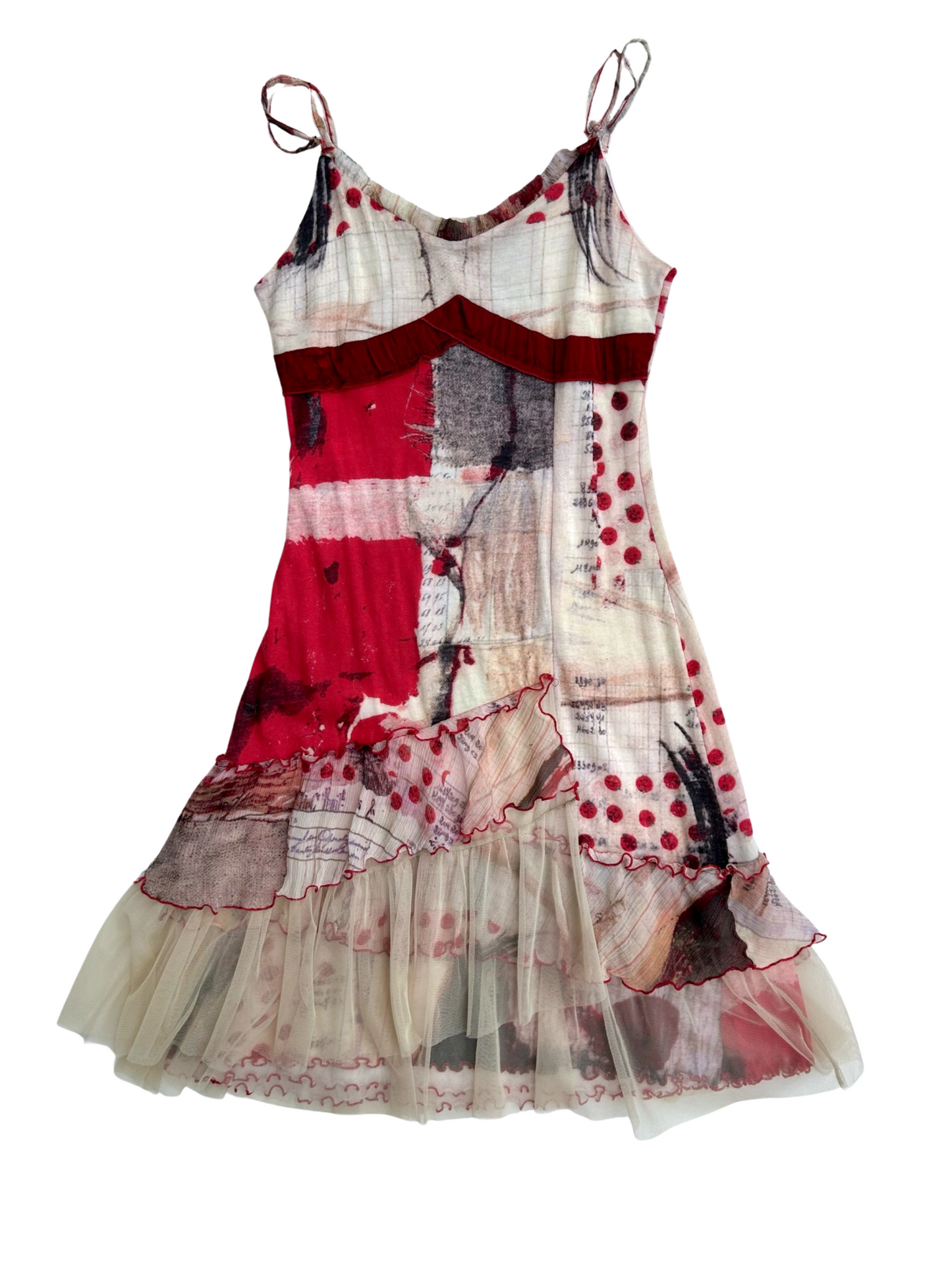Y2K multi print dress