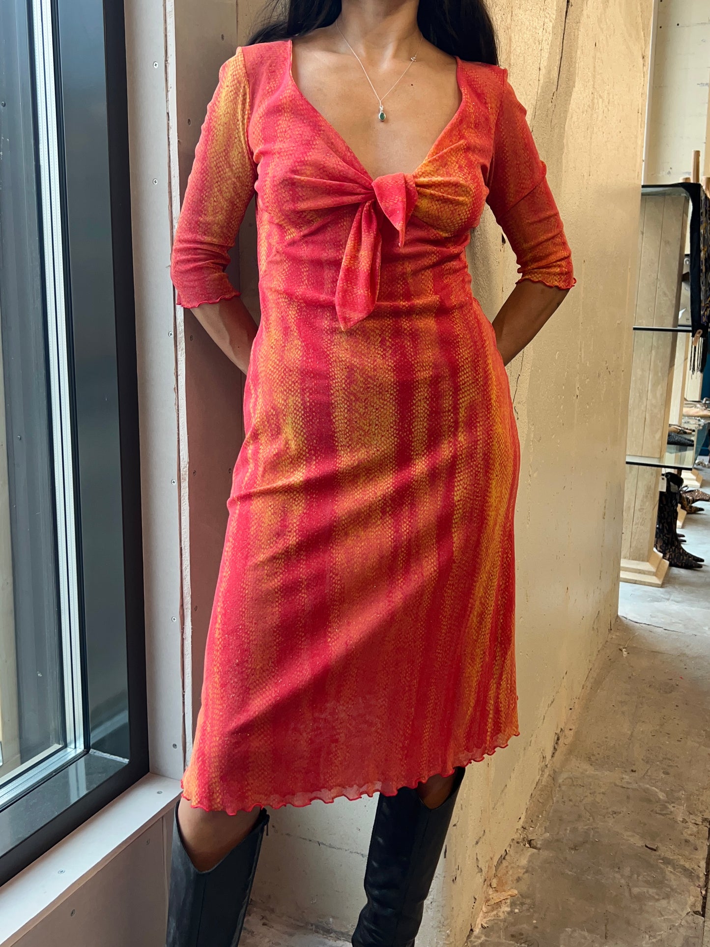 Roberto Cavalli Sparkling Midi Dress 90’s